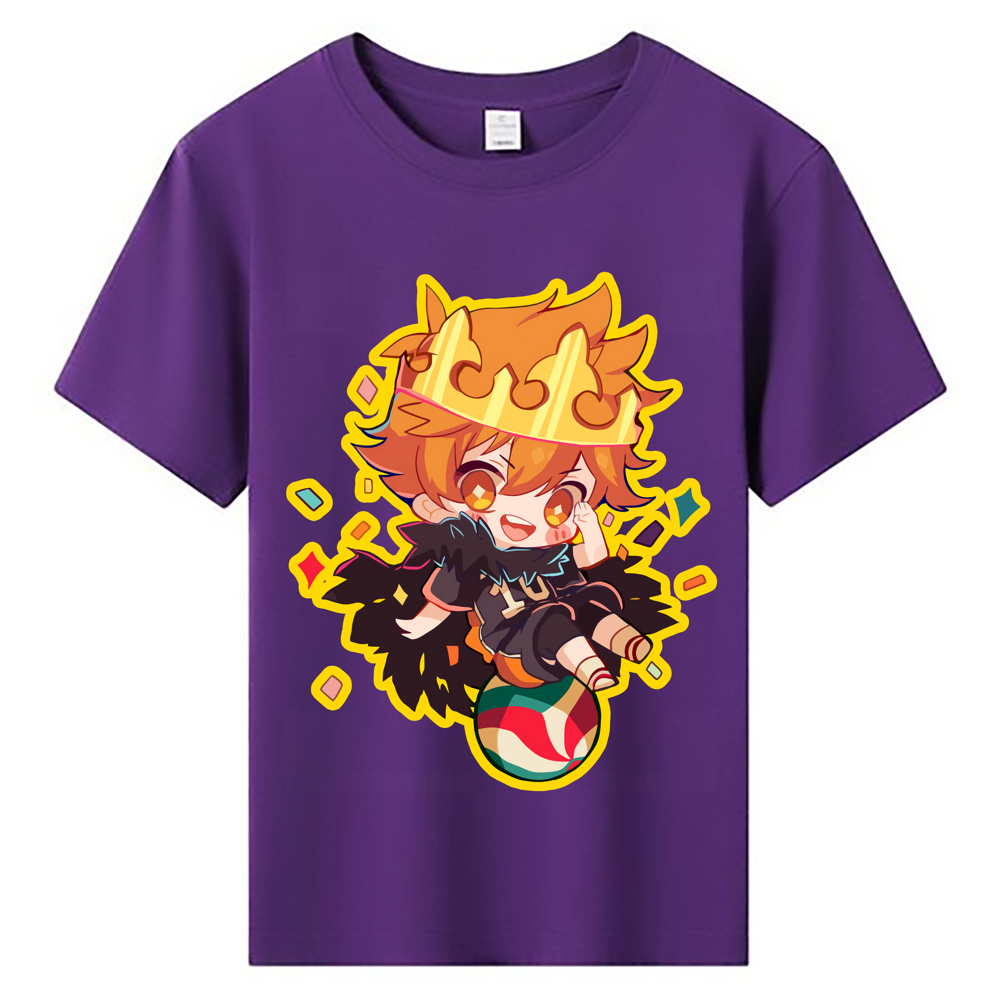 （画像用） ハイキュー!! Haikyu!! 綿100％キッズTシャツ（フロントプリント）