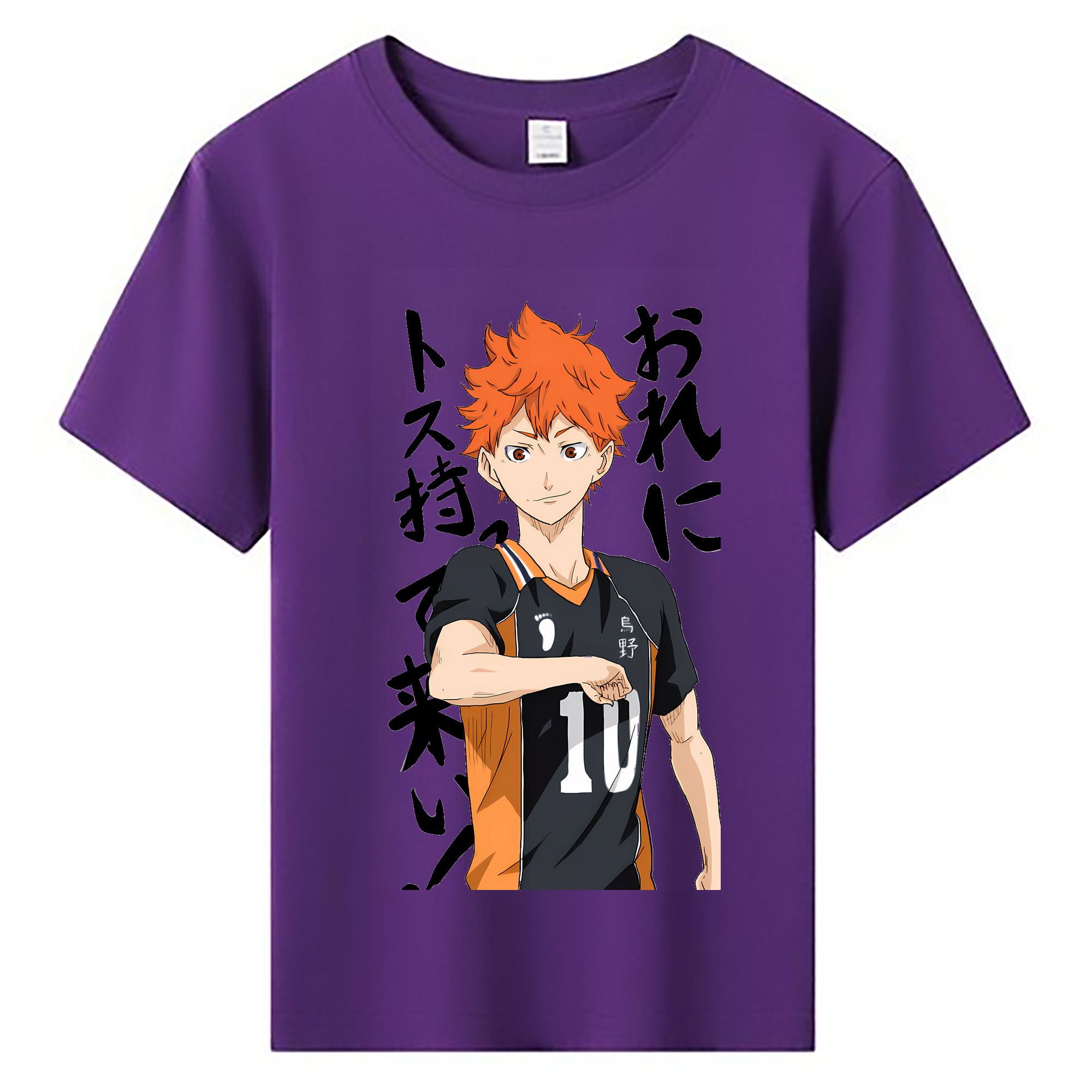 （画像用） ハイキュー!! Haikyu!! 綿100％キッズTシャツ（フロントプリント）