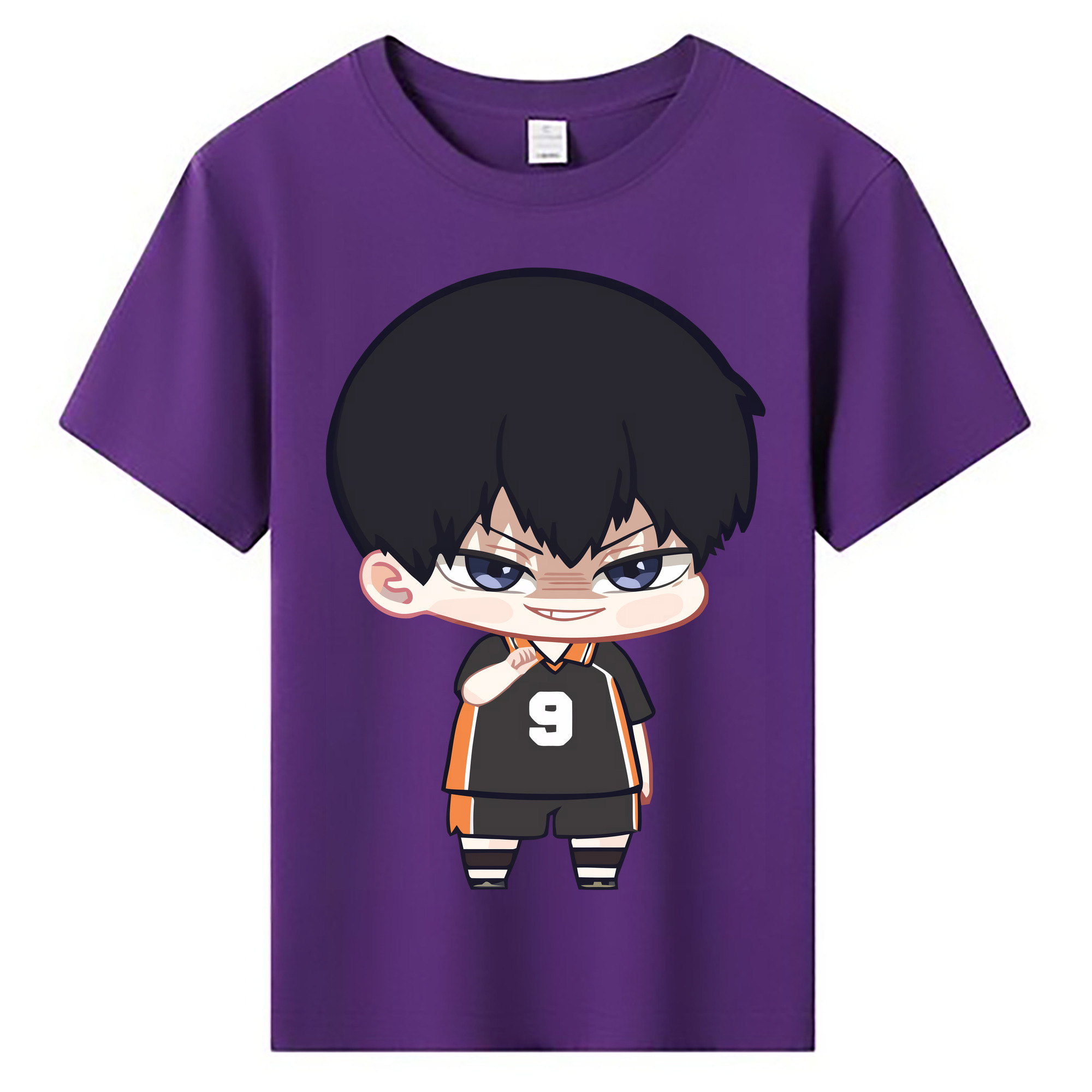 （画像用） ハイキュー!! Haikyu!! 綿100％キッズTシャツ（フロントプリント）