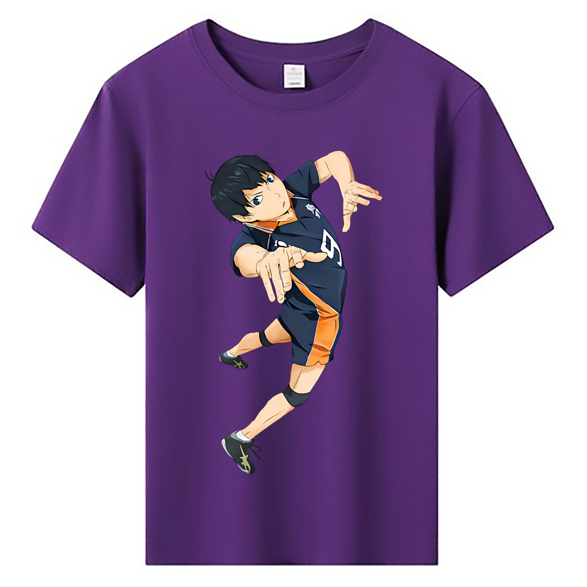 （画像用） ハイキュー!! Haikyu!! 綿100％キッズTシャツ（フロントプリント）