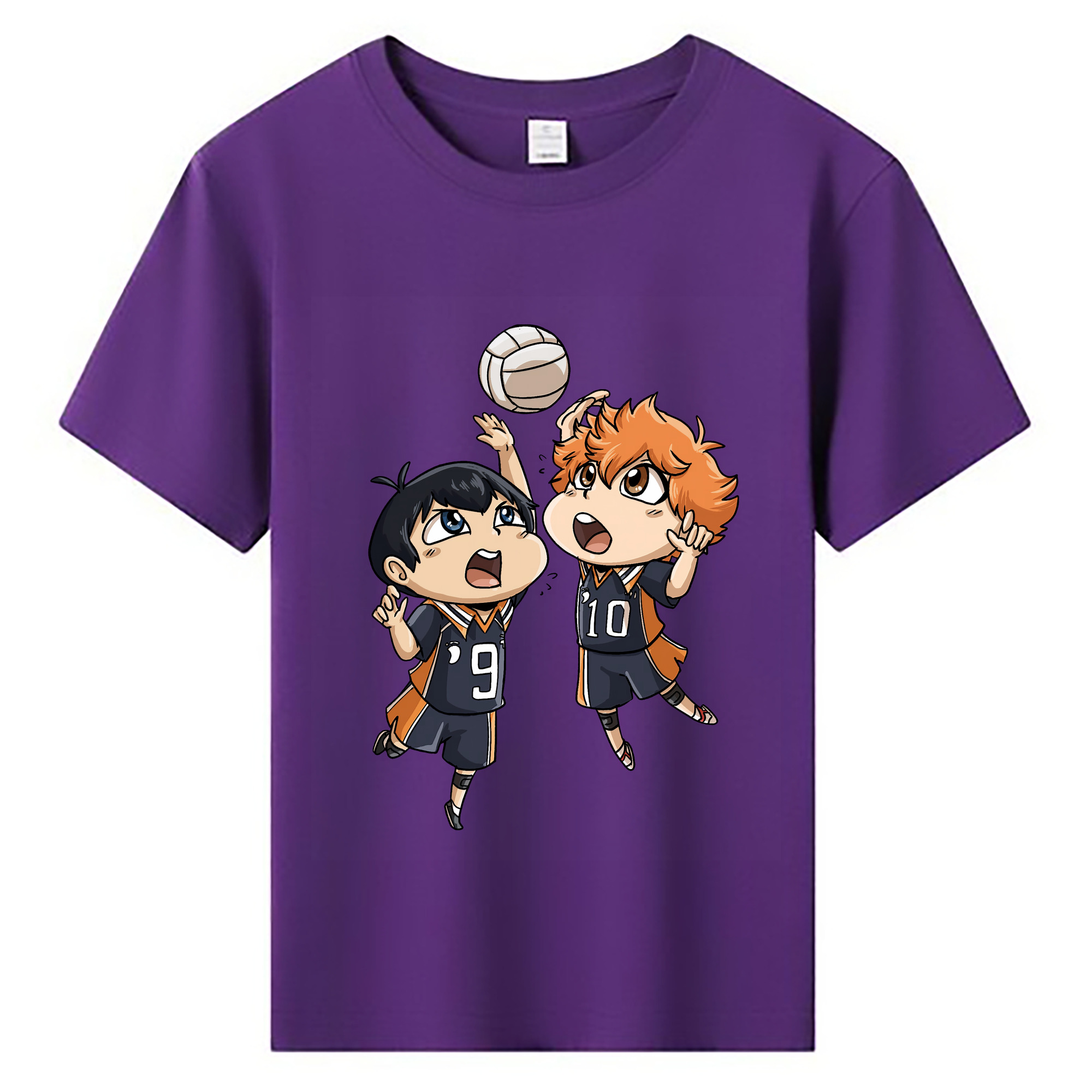 （画像用） ハイキュー!! Haikyu!! 綿100％キッズTシャツ（フロントプリント）