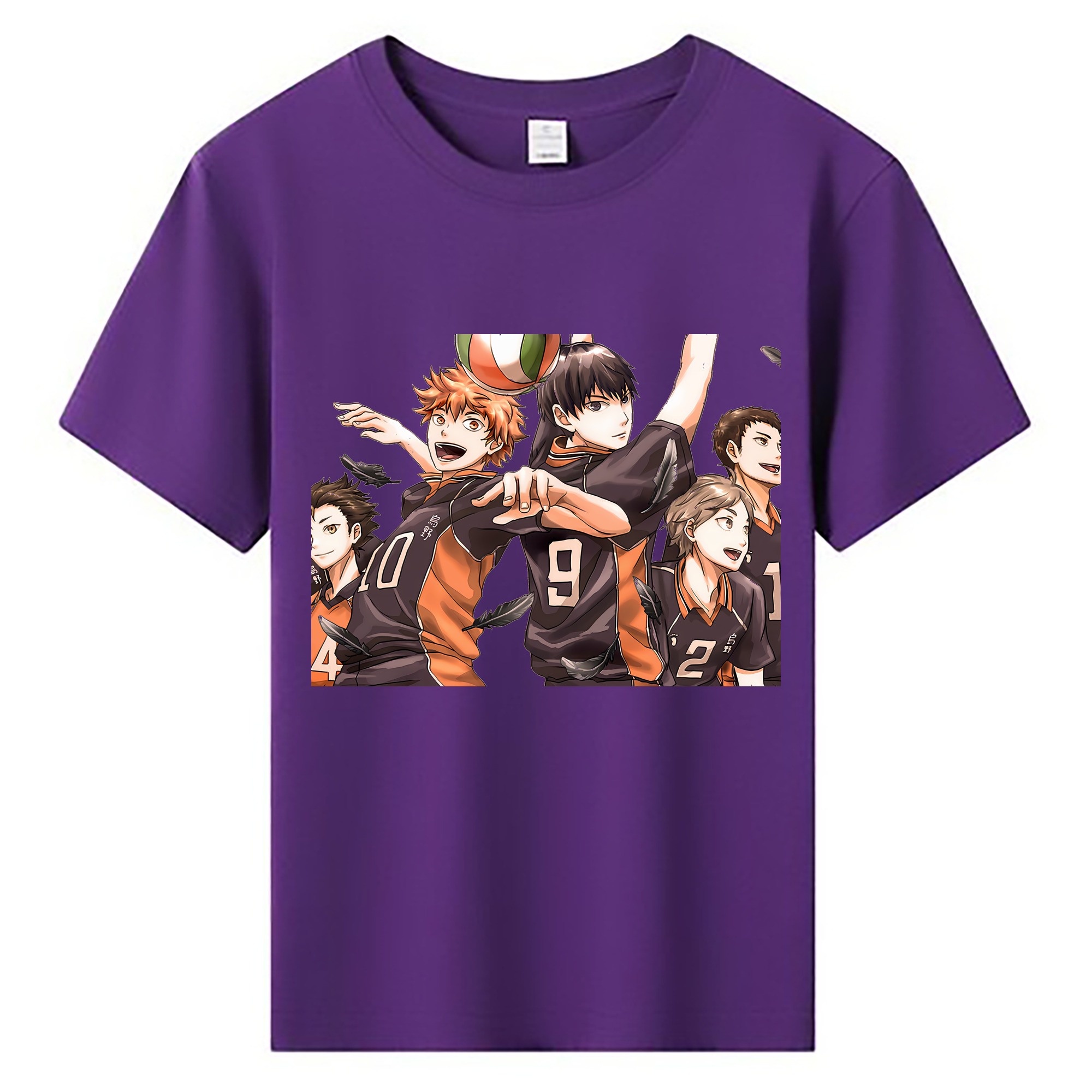（画像用） ハイキュー!! Haikyu!! 綿100％キッズTシャツ（フロントプリント）
