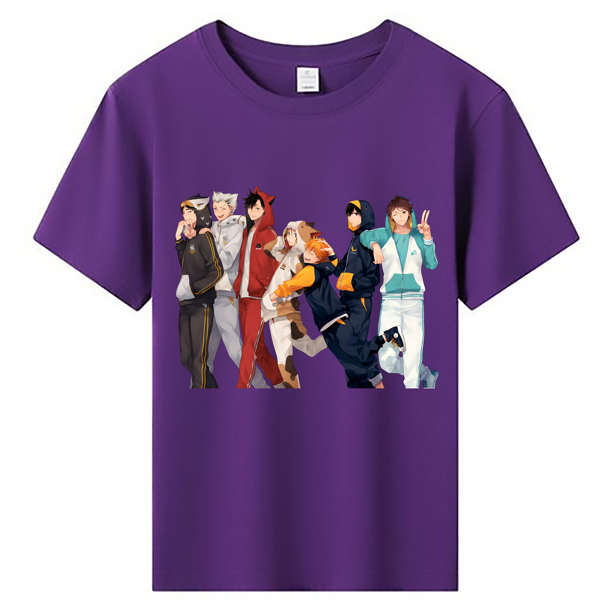 （画像用） ハイキュー!! Haikyu!! 綿100％キッズTシャツ（フロントプリント）