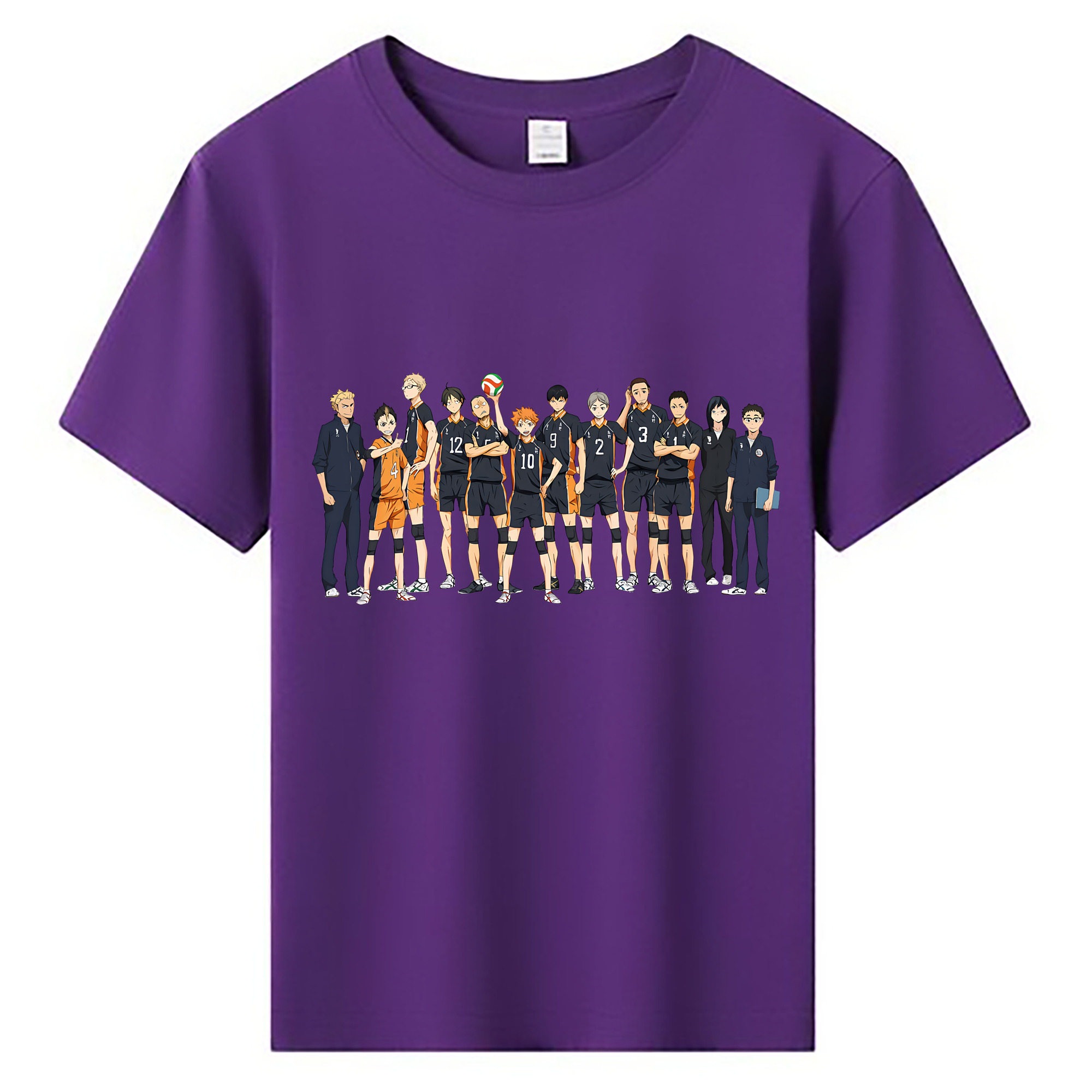 （画像用） ハイキュー!! Haikyu!! 綿100％キッズTシャツ（フロントプリント）