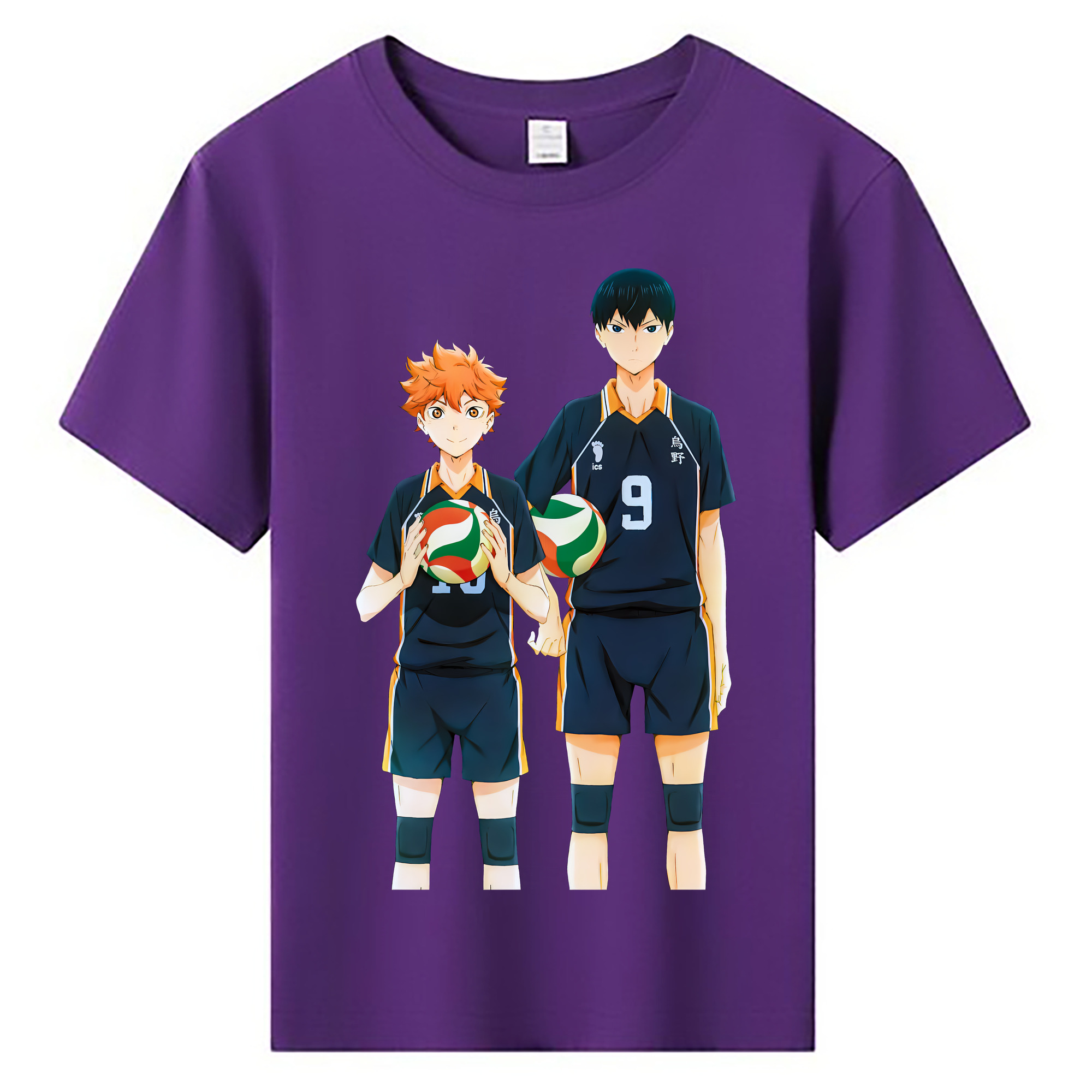（画像用） ハイキュー!! Haikyu!! 綿100％キッズTシャツ（フロントプリント）