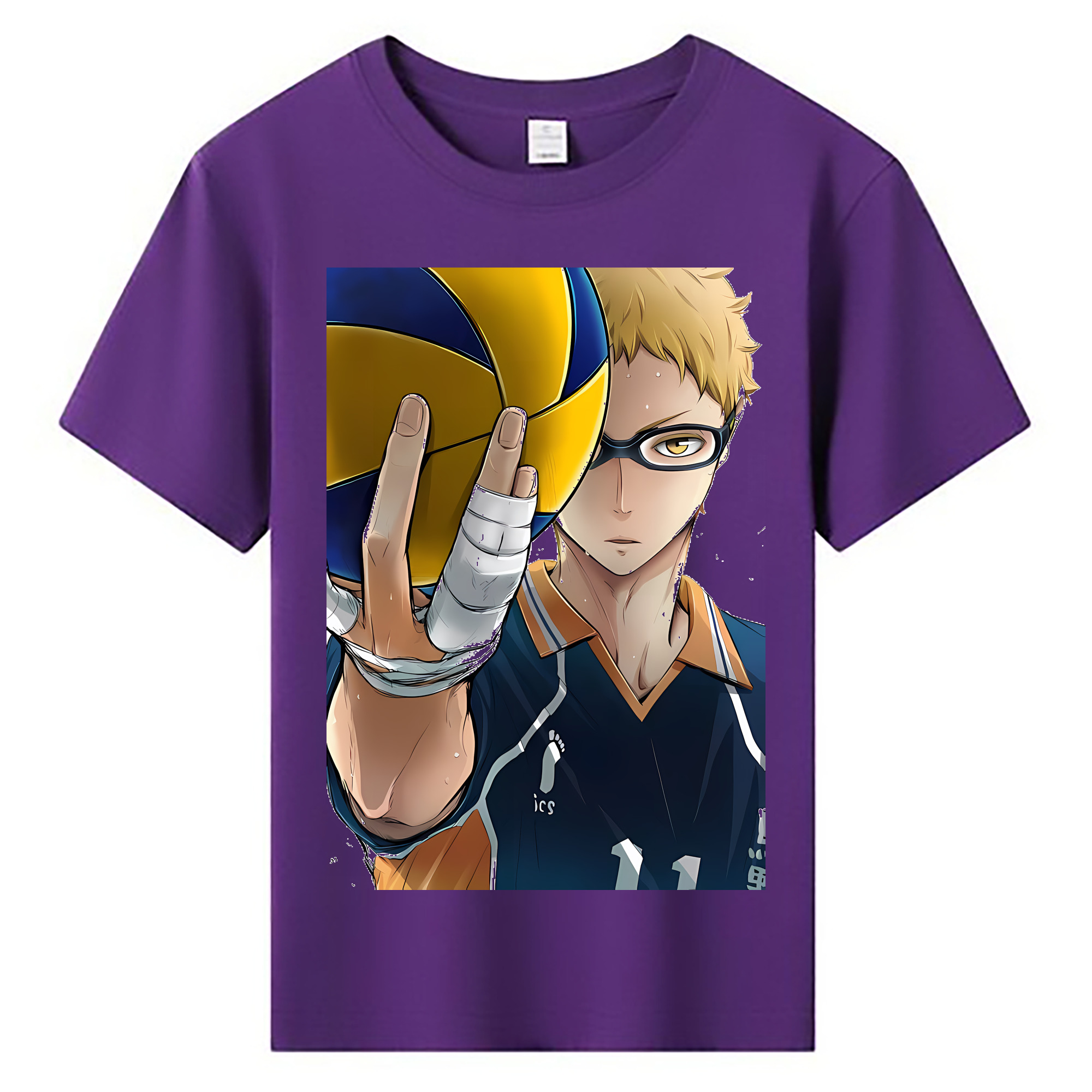 （画像用） ハイキュー!! Haikyu!! 綿100％キッズTシャツ（フロントプリント）