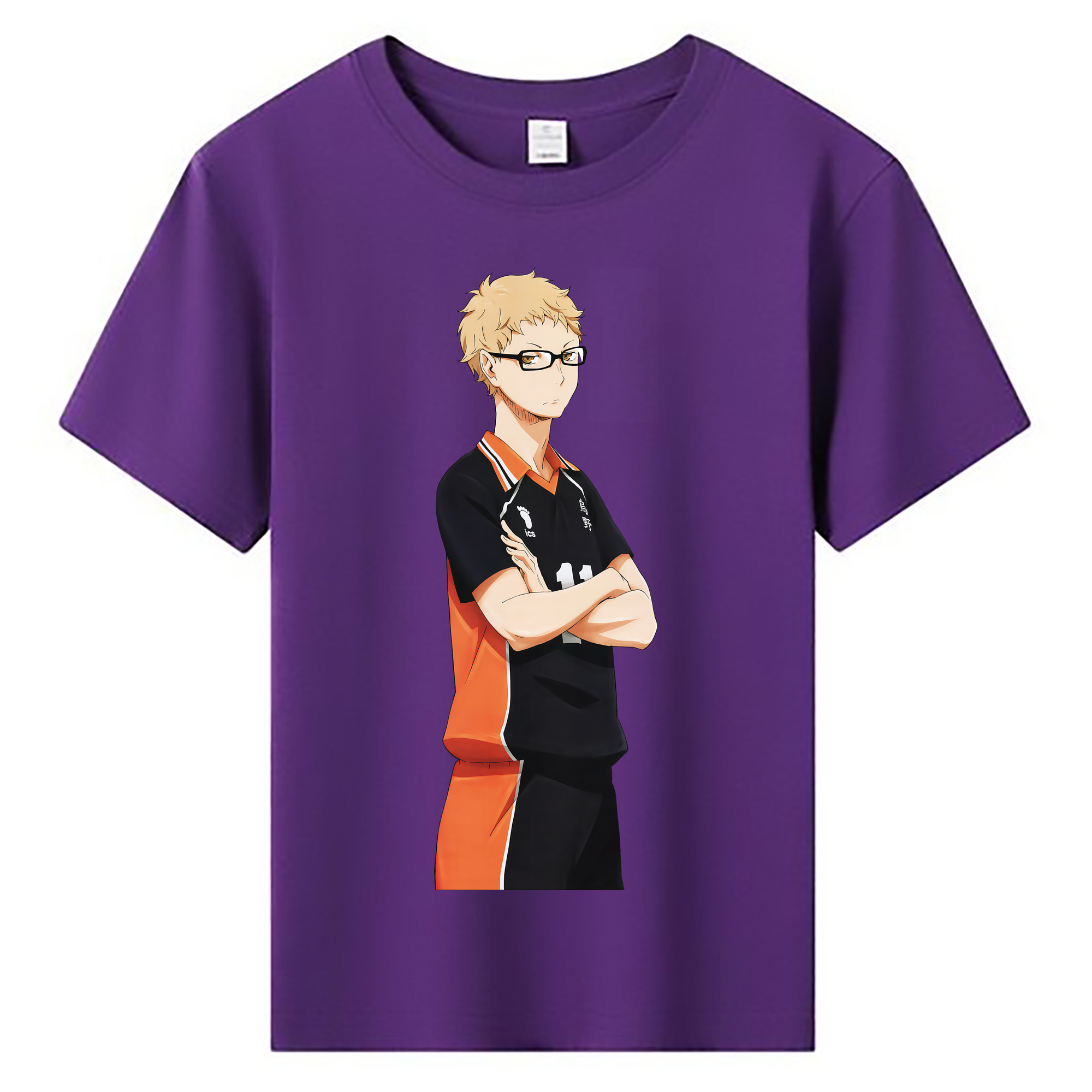 （画像用） ハイキュー!! Haikyu!! 綿100％キッズTシャツ（フロントプリント）
