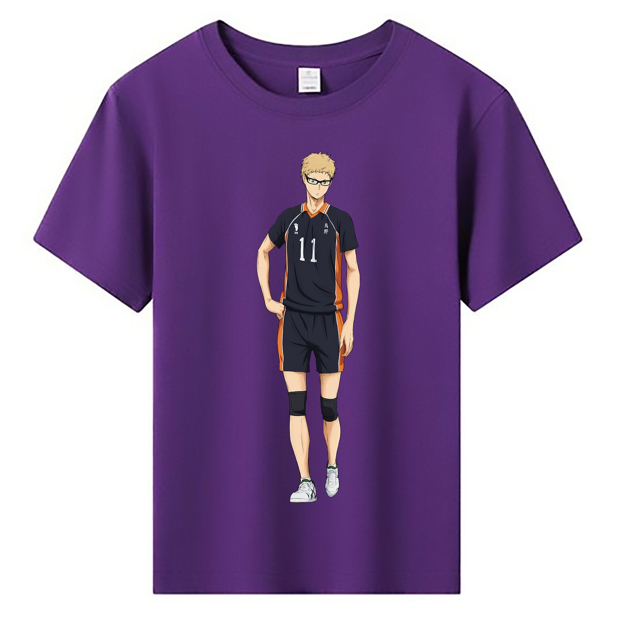 （画像用） ハイキュー!! Haikyu!! 綿100％キッズTシャツ（フロントプリント）