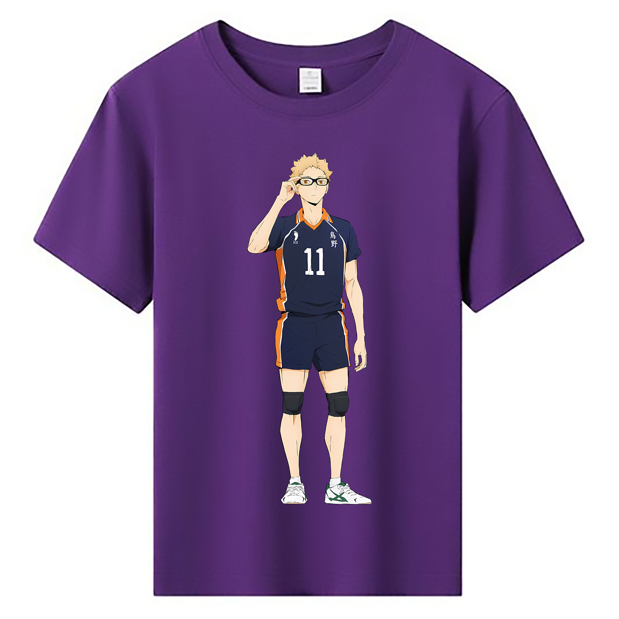 （画像用） ハイキュー!! Haikyu!! 綿100％キッズTシャツ（フロントプリント）