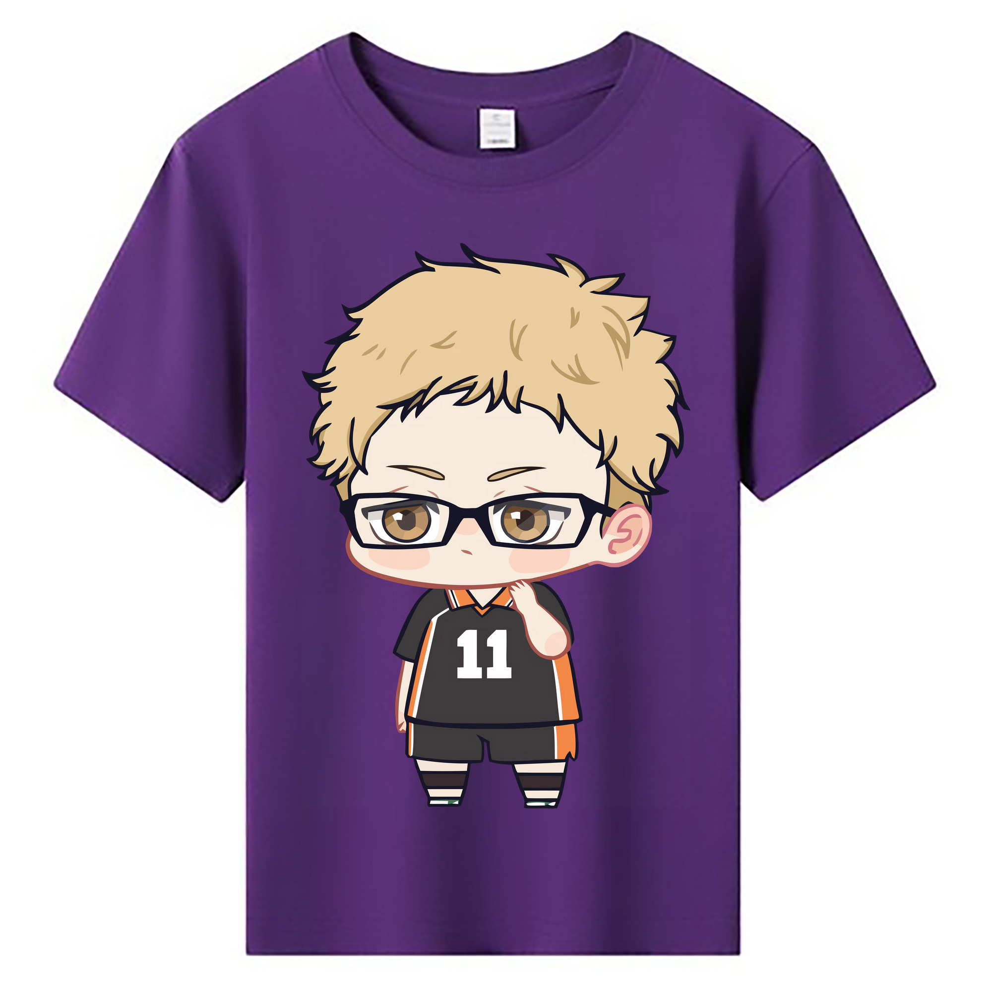 （画像用） ハイキュー!! Haikyu!! 綿100％キッズTシャツ（フロントプリント）