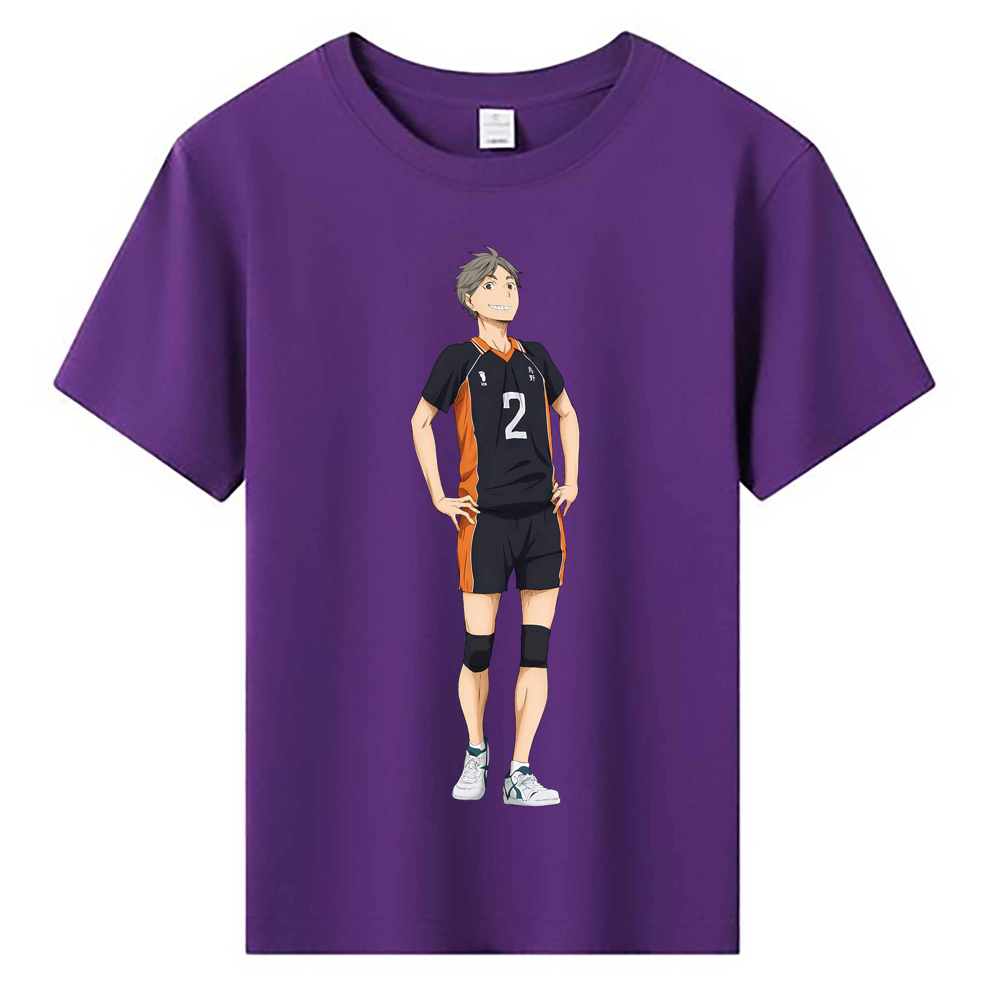 （画像用） ハイキュー!! Haikyu!! 綿100％キッズTシャツ（フロントプリント）