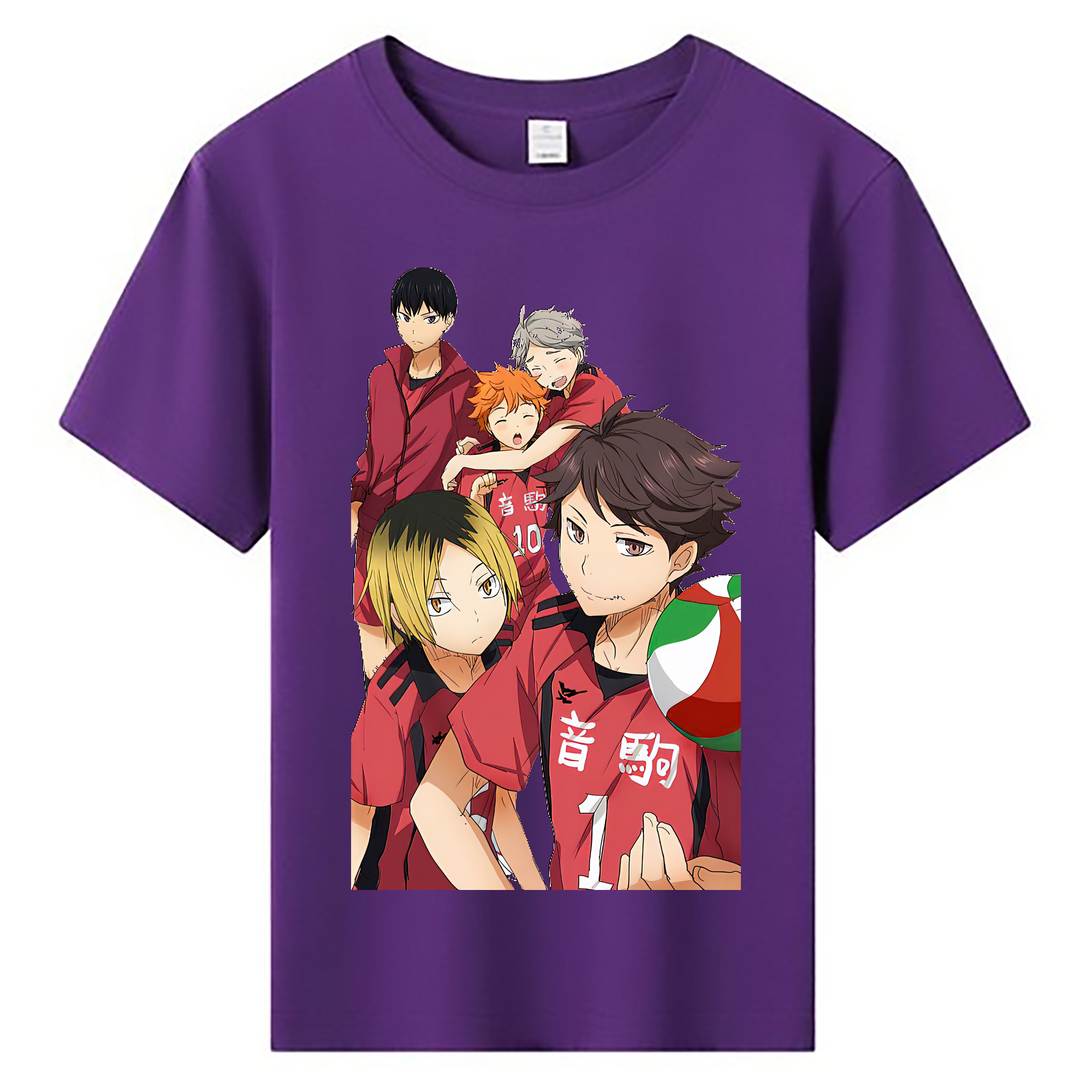 （画像用） ハイキュー!! Haikyu!! 綿100％キッズTシャツ（フロントプリント）