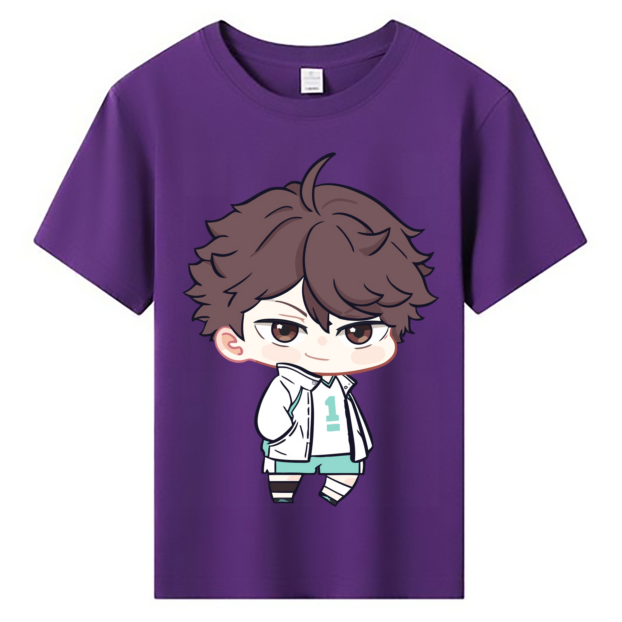 （画像用） ハイキュー!! Haikyu!! 綿100％キッズTシャツ（フロントプリント）