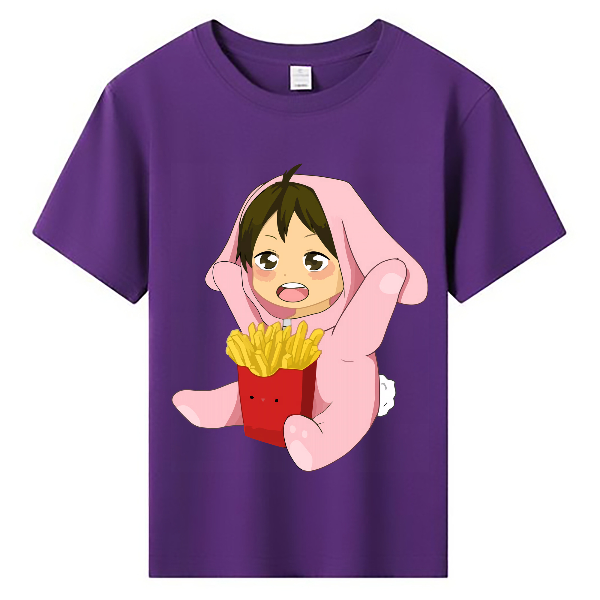 （画像用） ハイキュー!! Haikyu!! 綿100％キッズTシャツ（フロントプリント）