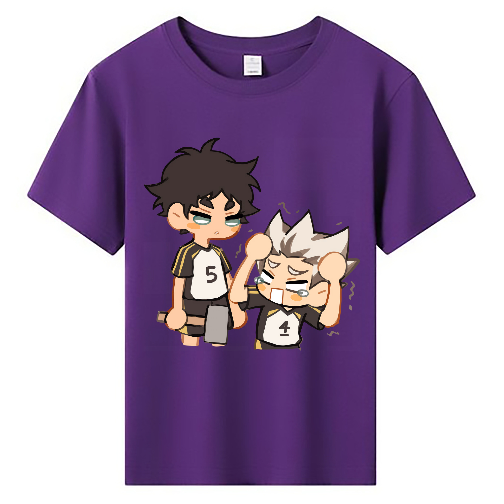 （画像用） ハイキュー!! Haikyu!! 綿100％キッズTシャツ（フロントプリント）