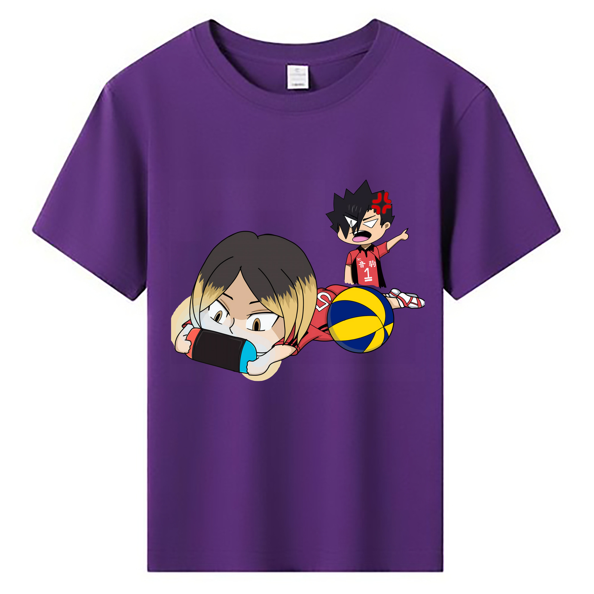 （画像用） ハイキュー!! Haikyu!! 綿100％キッズTシャツ（フロントプリント）
