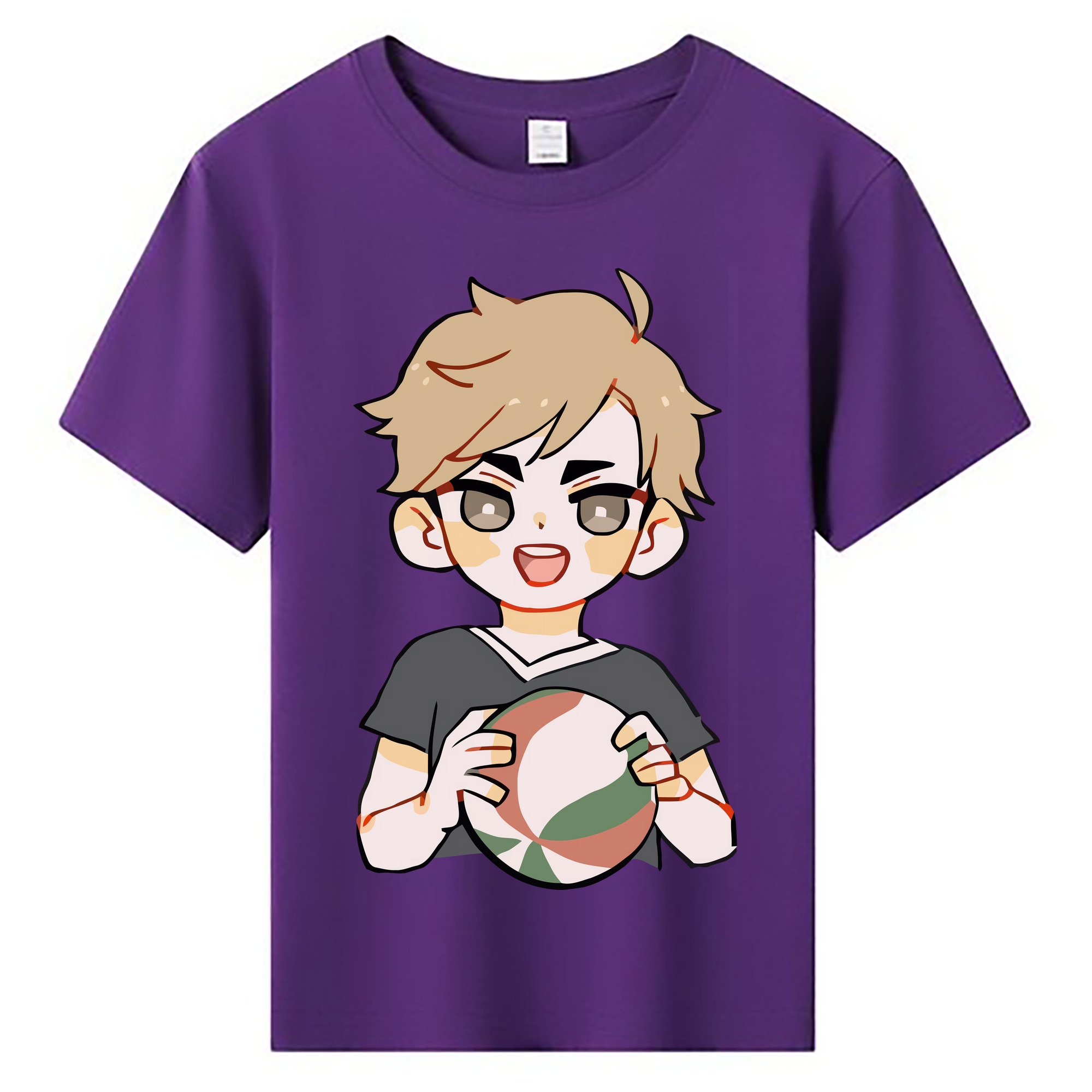 （画像用） ハイキュー!! Haikyu!! 綿100％キッズTシャツ（フロントプリント）