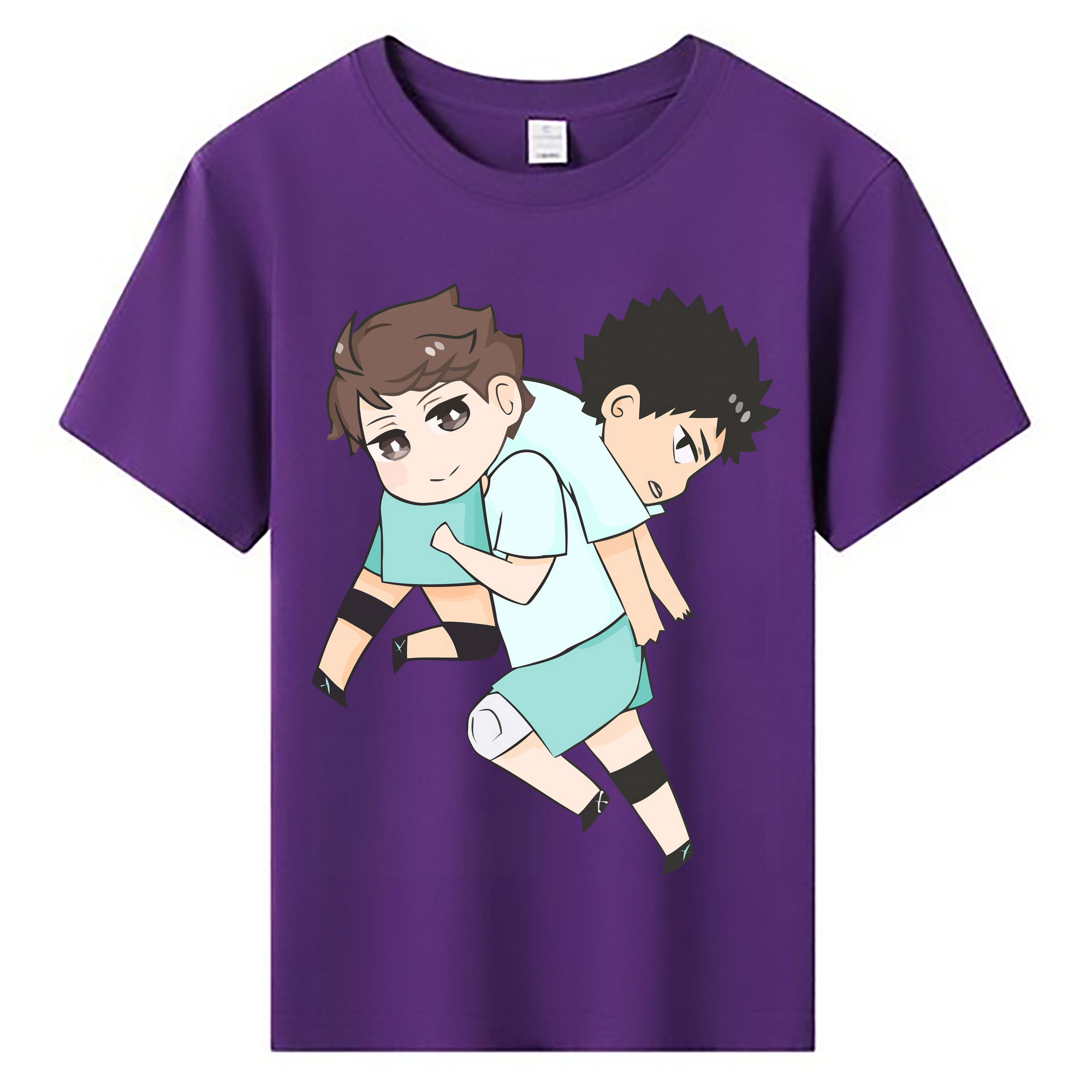 （画像用） ハイキュー!! Haikyu!! 綿100％キッズTシャツ（フロントプリント）