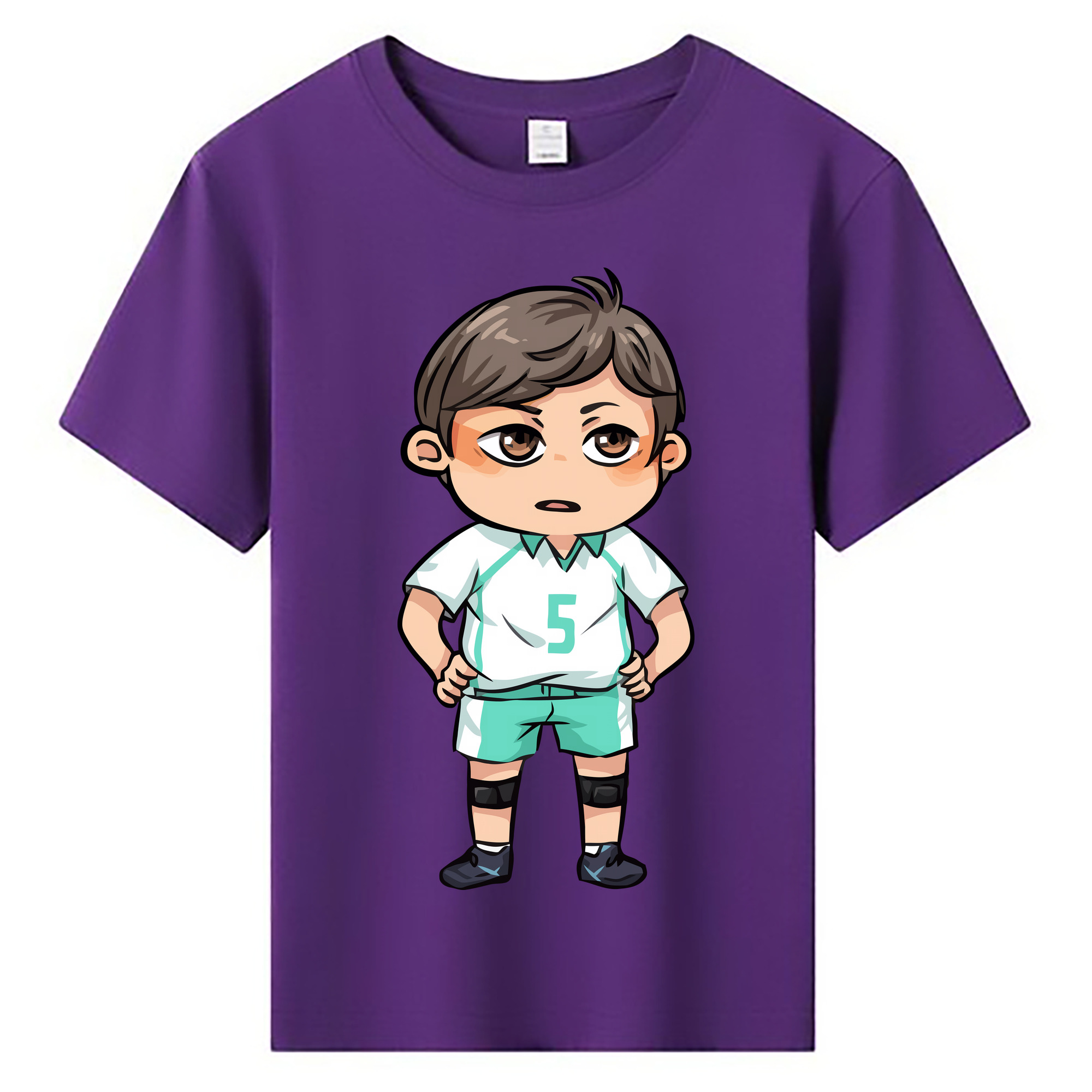 （画像用） ハイキュー!! Haikyu!! 綿100％キッズTシャツ（フロントプリント）