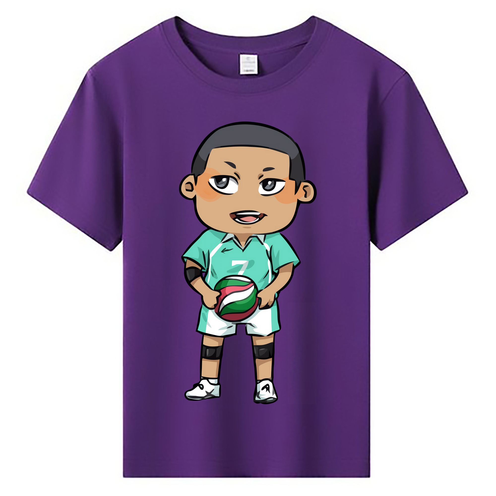 （画像用） ハイキュー!! Haikyu!! 綿100％キッズTシャツ（フロントプリント）