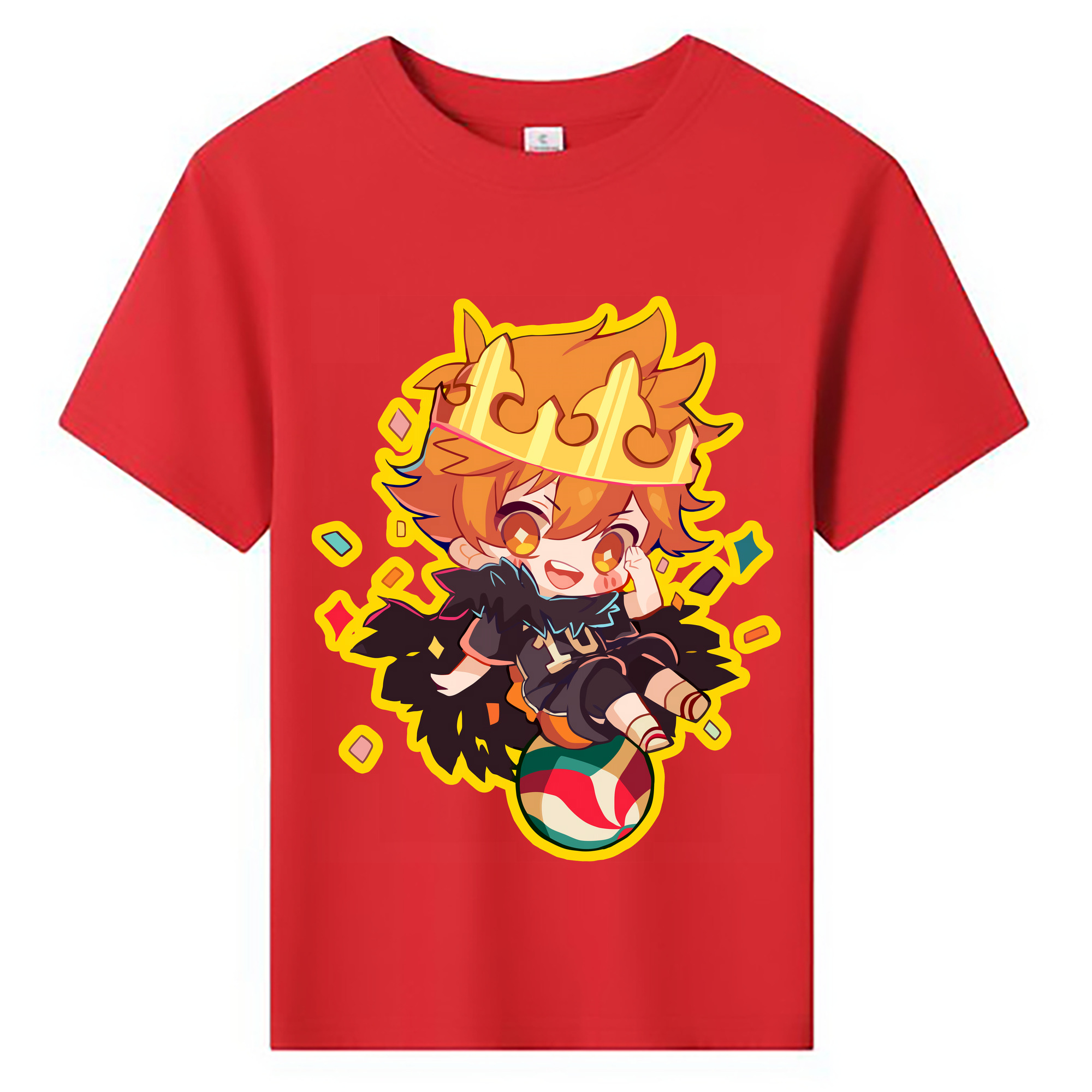 （画像用） ハイキュー!! Haikyu!! 綿100％キッズTシャツ（フロントプリント）