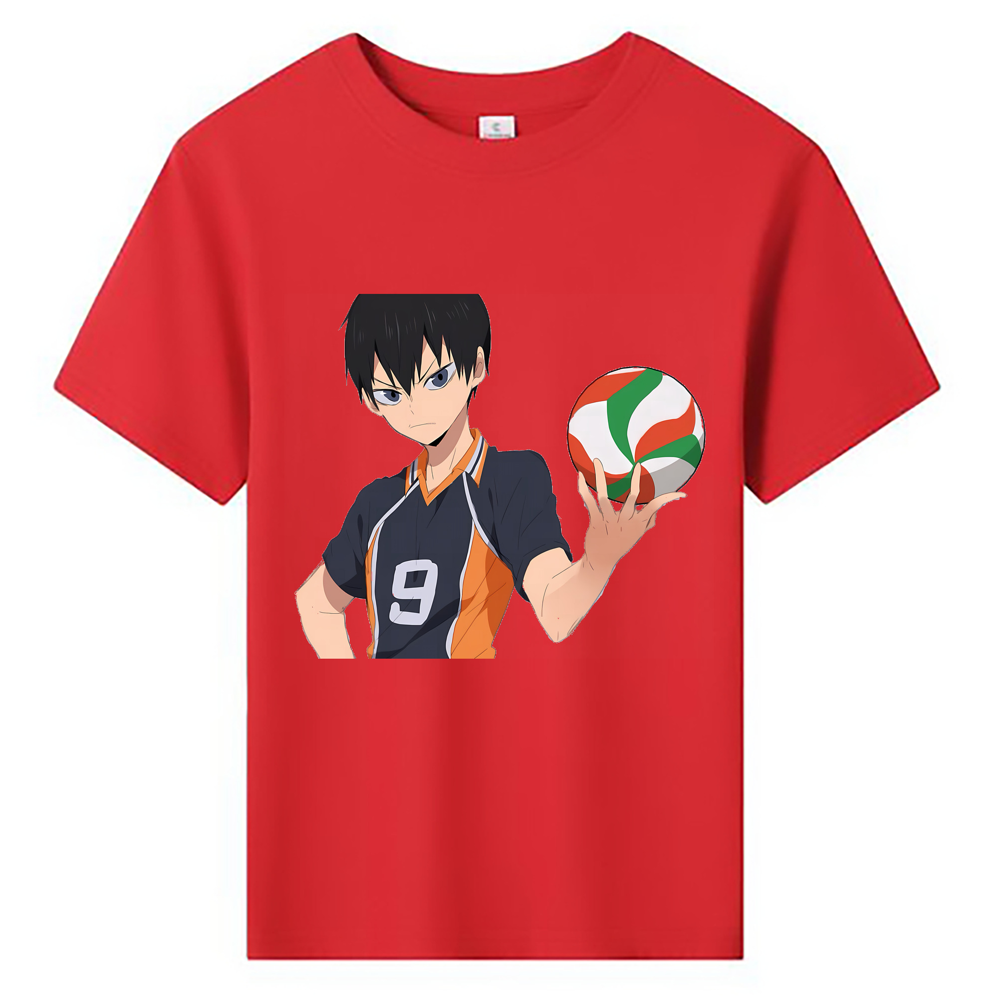 （画像用） ハイキュー!! Haikyu!! 綿100％キッズTシャツ（フロントプリント）