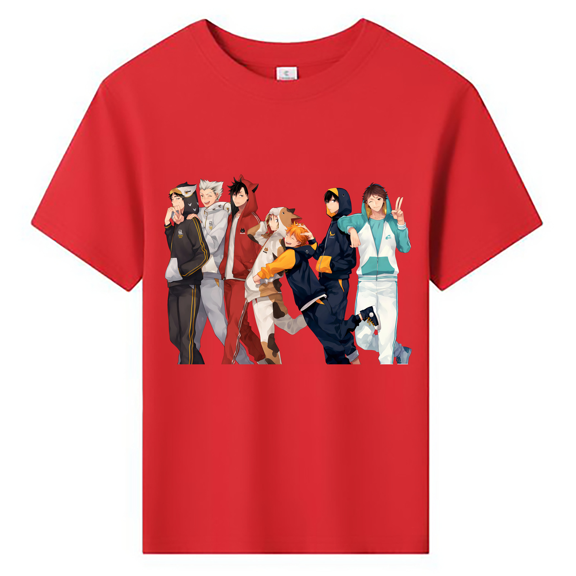 （画像用） ハイキュー!! Haikyu!! 綿100％キッズTシャツ（フロントプリント）
