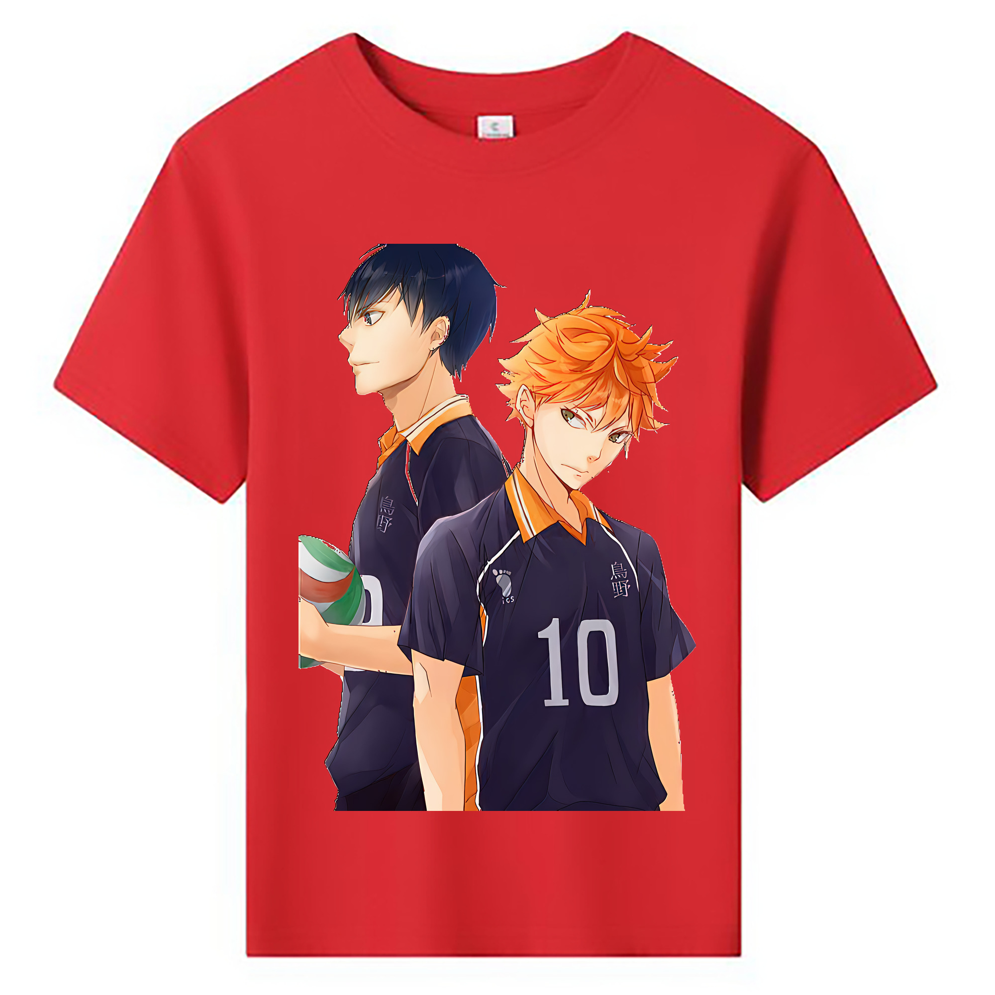 （画像用） ハイキュー!! Haikyu!! 綿100％キッズTシャツ（フロントプリント）