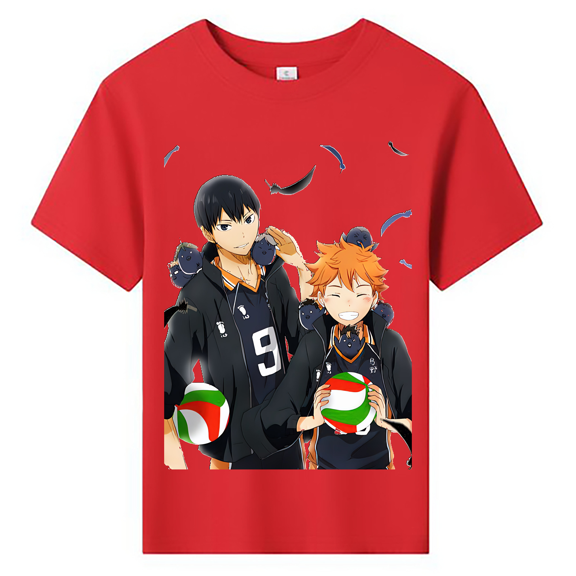 （画像用） ハイキュー!! Haikyu!! 綿100％キッズTシャツ（フロントプリント）