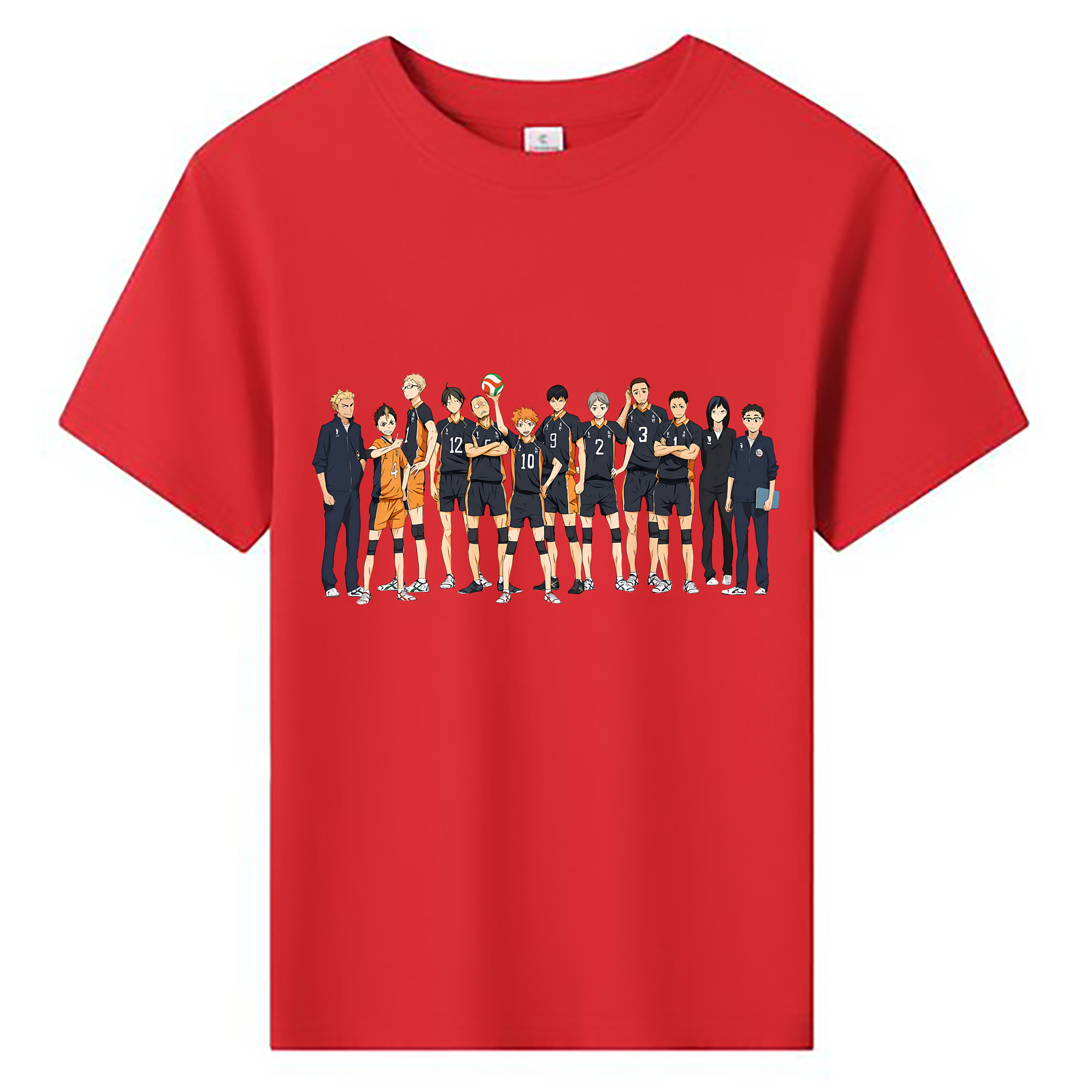 （画像用） ハイキュー!! Haikyu!! 綿100％キッズTシャツ（フロントプリント）