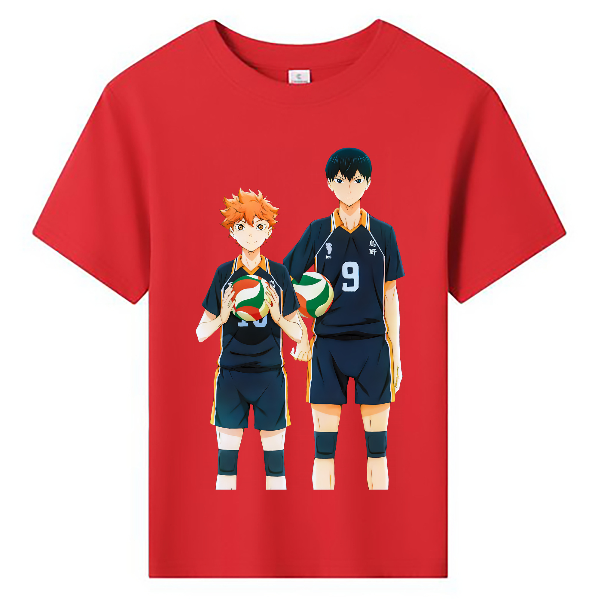 （画像用） ハイキュー!! Haikyu!! 綿100％キッズTシャツ（フロントプリント）