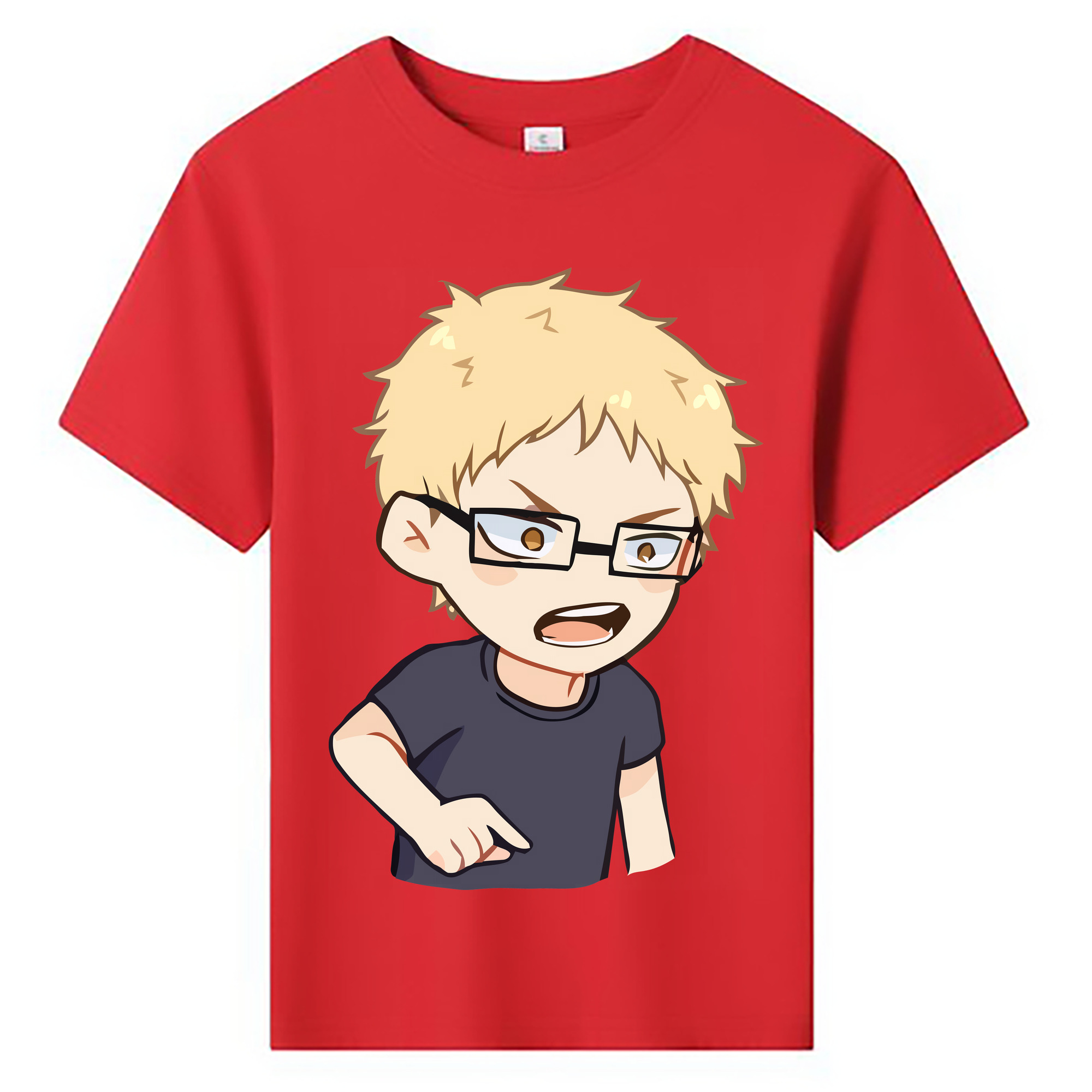 （画像用） ハイキュー!! Haikyu!! 綿100％キッズTシャツ（フロントプリント）