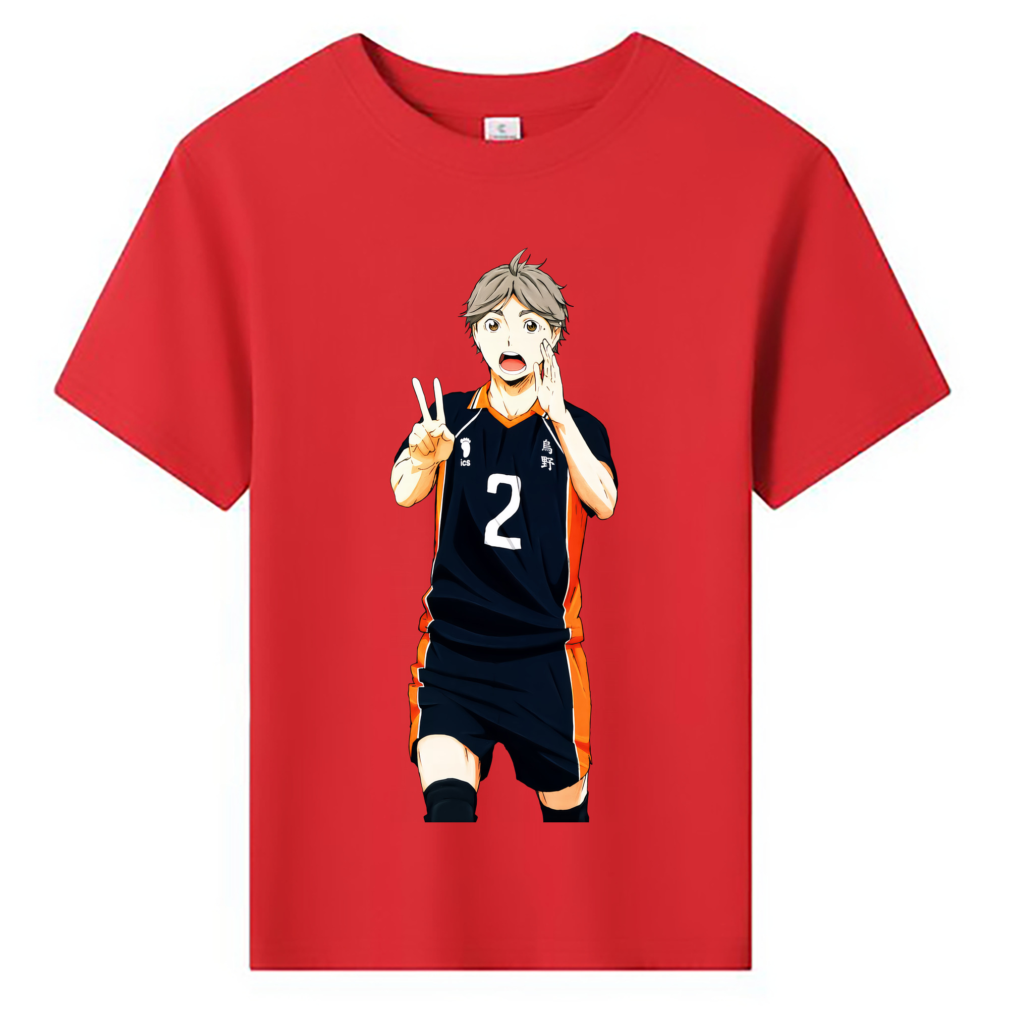 （画像用） ハイキュー!! Haikyu!! 綿100％キッズTシャツ（フロントプリント）
