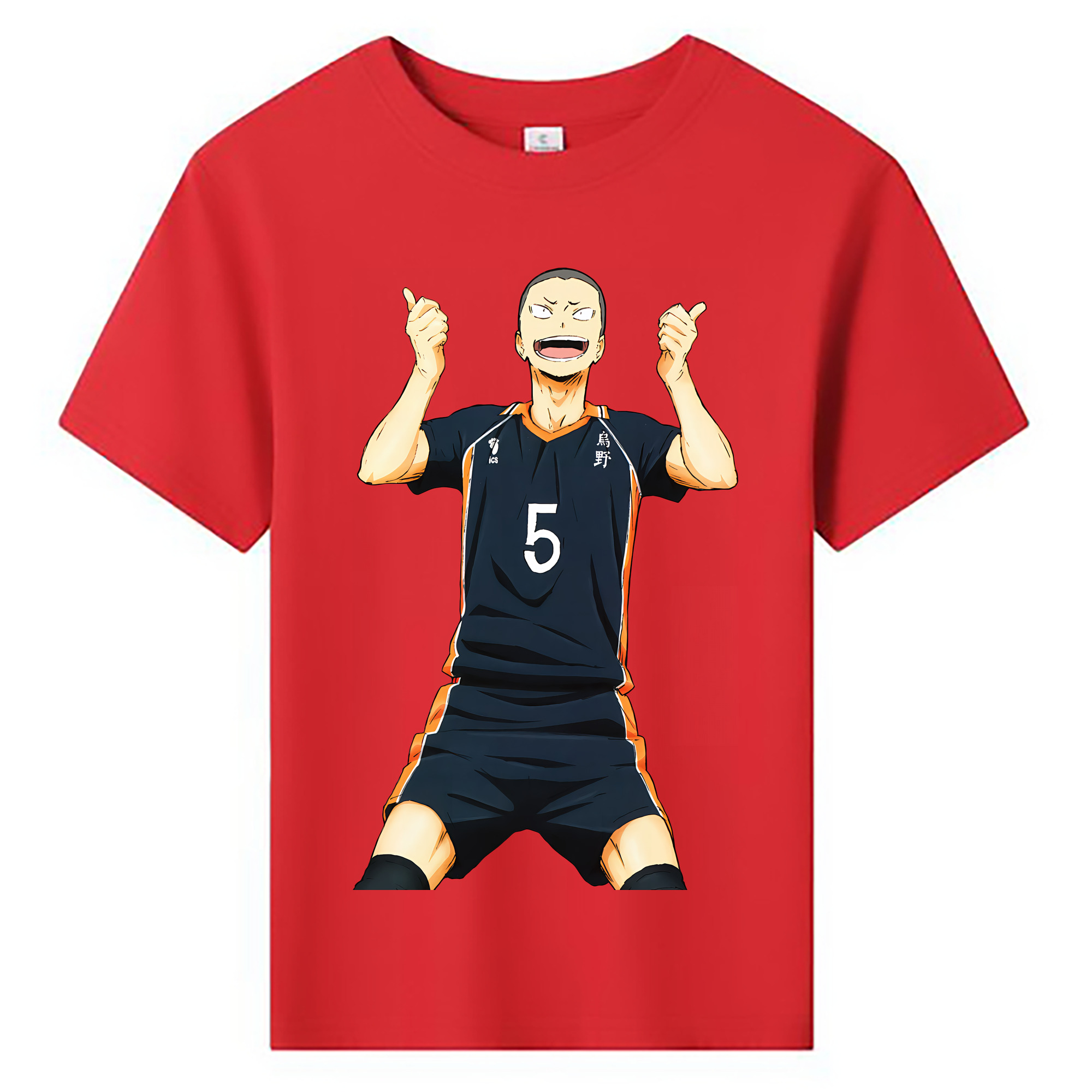 （画像用） ハイキュー!! Haikyu!! 綿100％キッズTシャツ（フロントプリント）