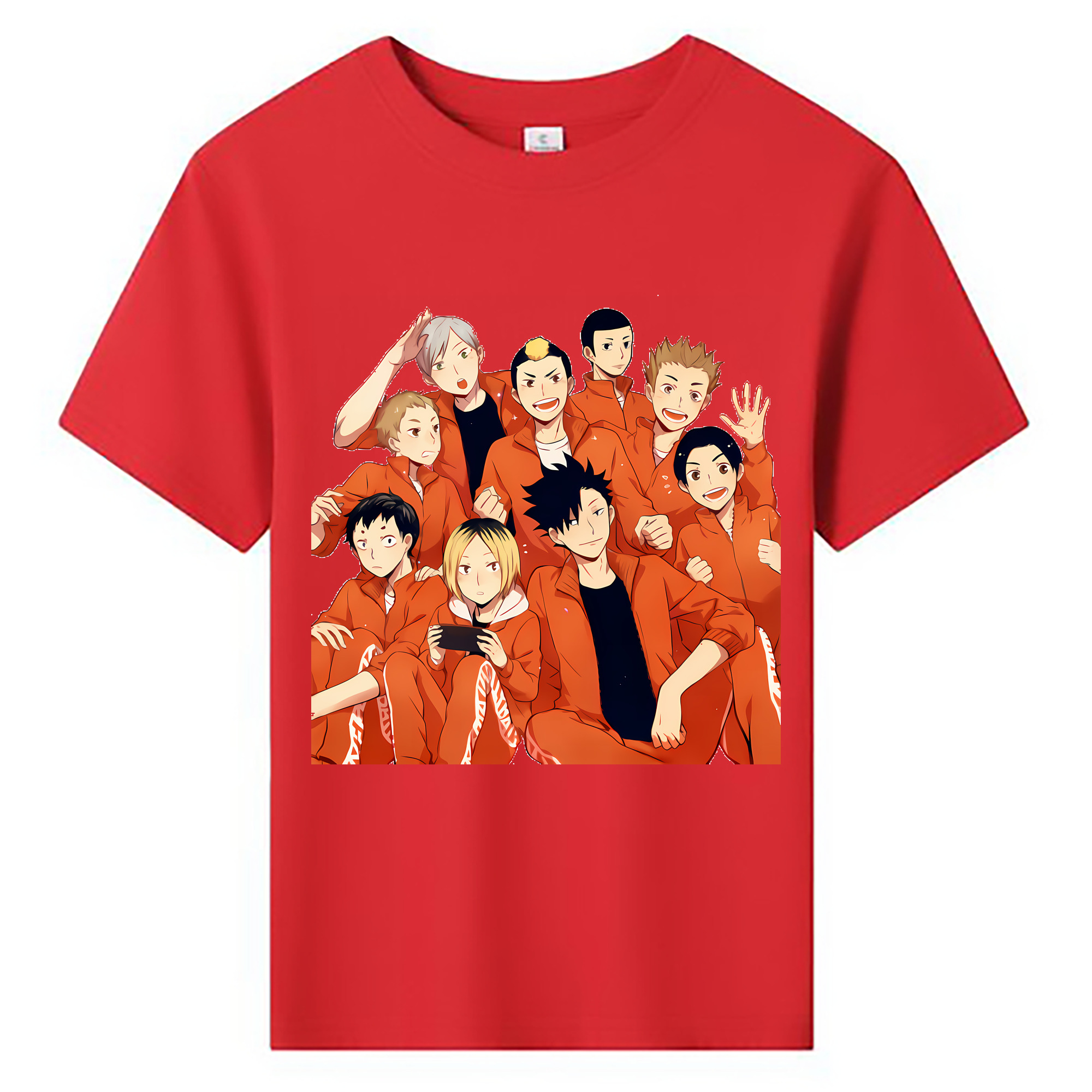 （画像用） ハイキュー!! Haikyu!! 綿100％キッズTシャツ（フロントプリント）