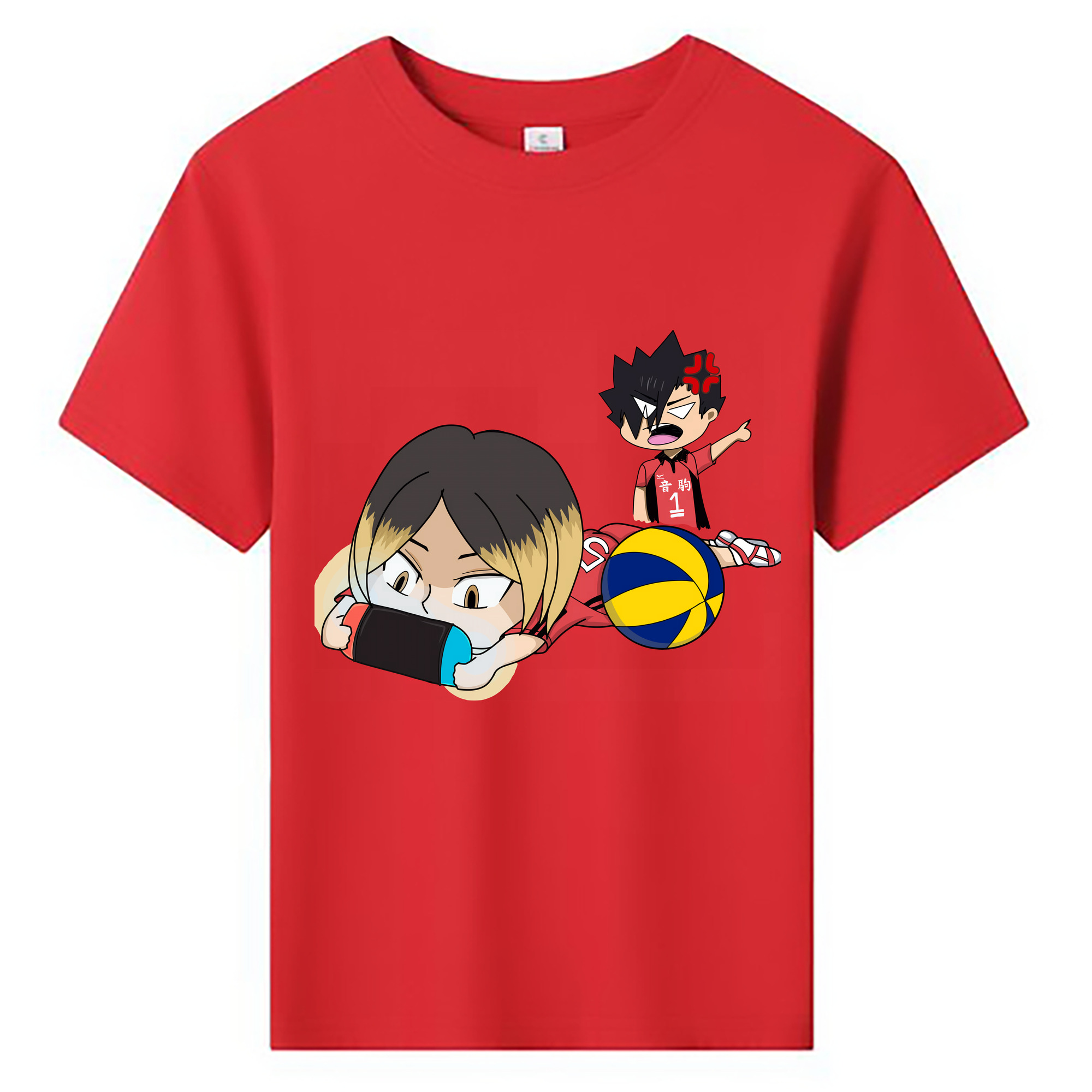 （画像用） ハイキュー!! Haikyu!! 綿100％キッズTシャツ（フロントプリント）