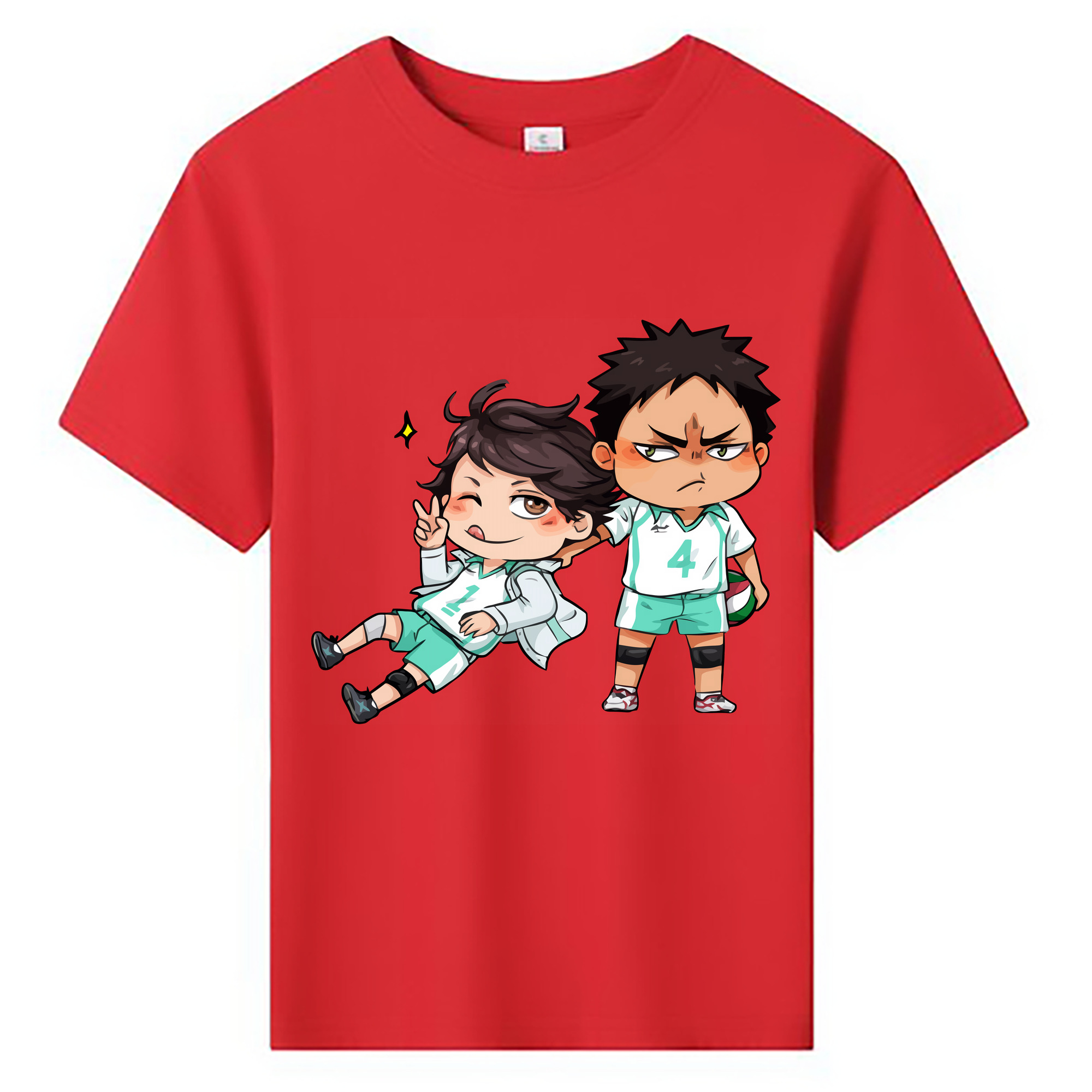 （画像用） ハイキュー!! Haikyu!! 綿100％キッズTシャツ（フロントプリント）