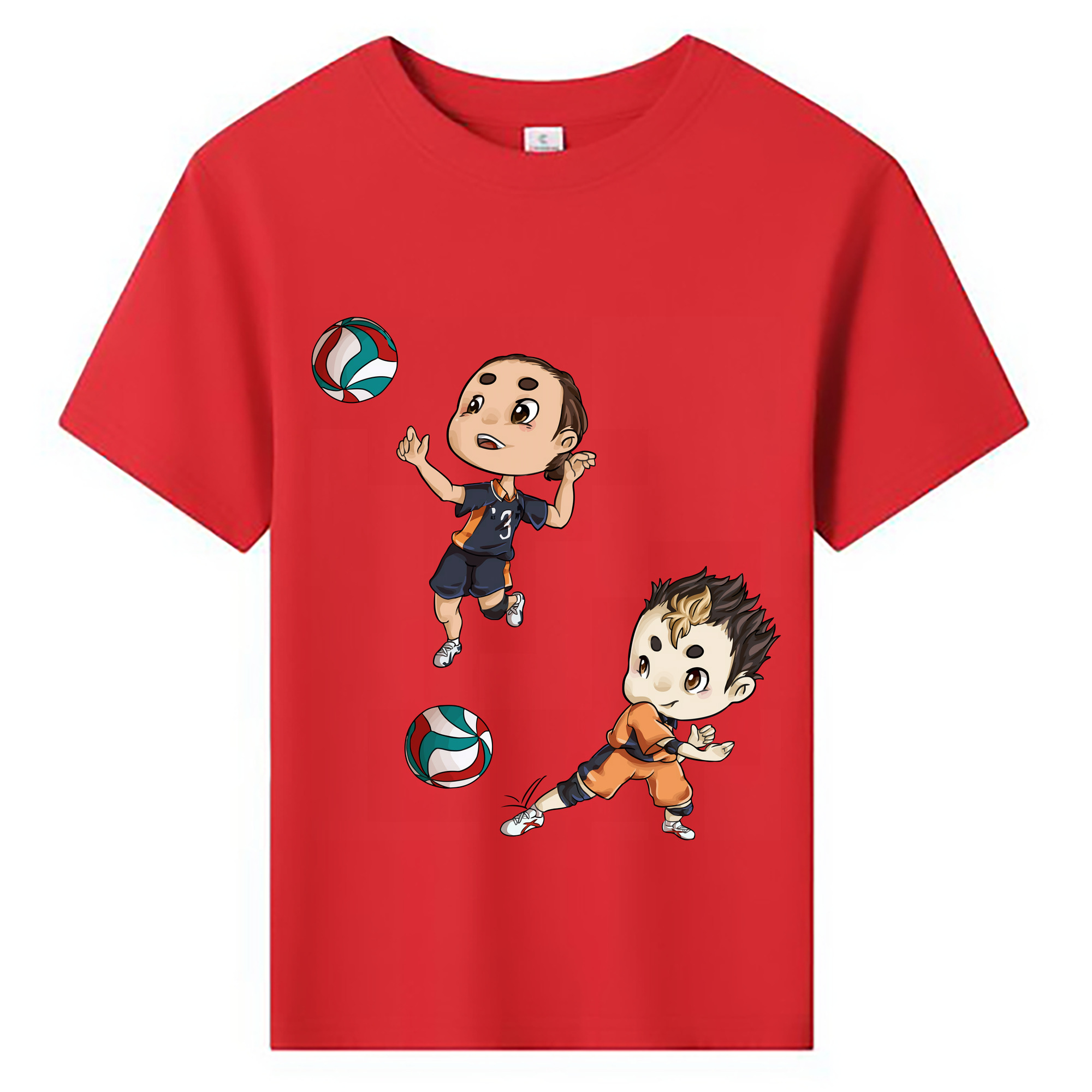 （画像用） ハイキュー!! Haikyu!! 綿100％キッズTシャツ（フロントプリント）