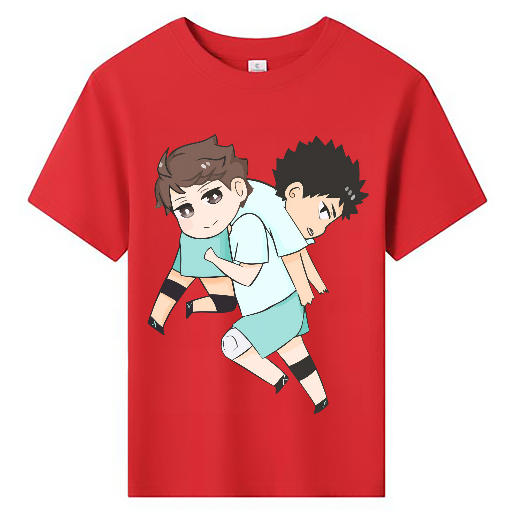 （画像用） ハイキュー!! Haikyu!! 綿100％キッズTシャツ（フロントプリント）