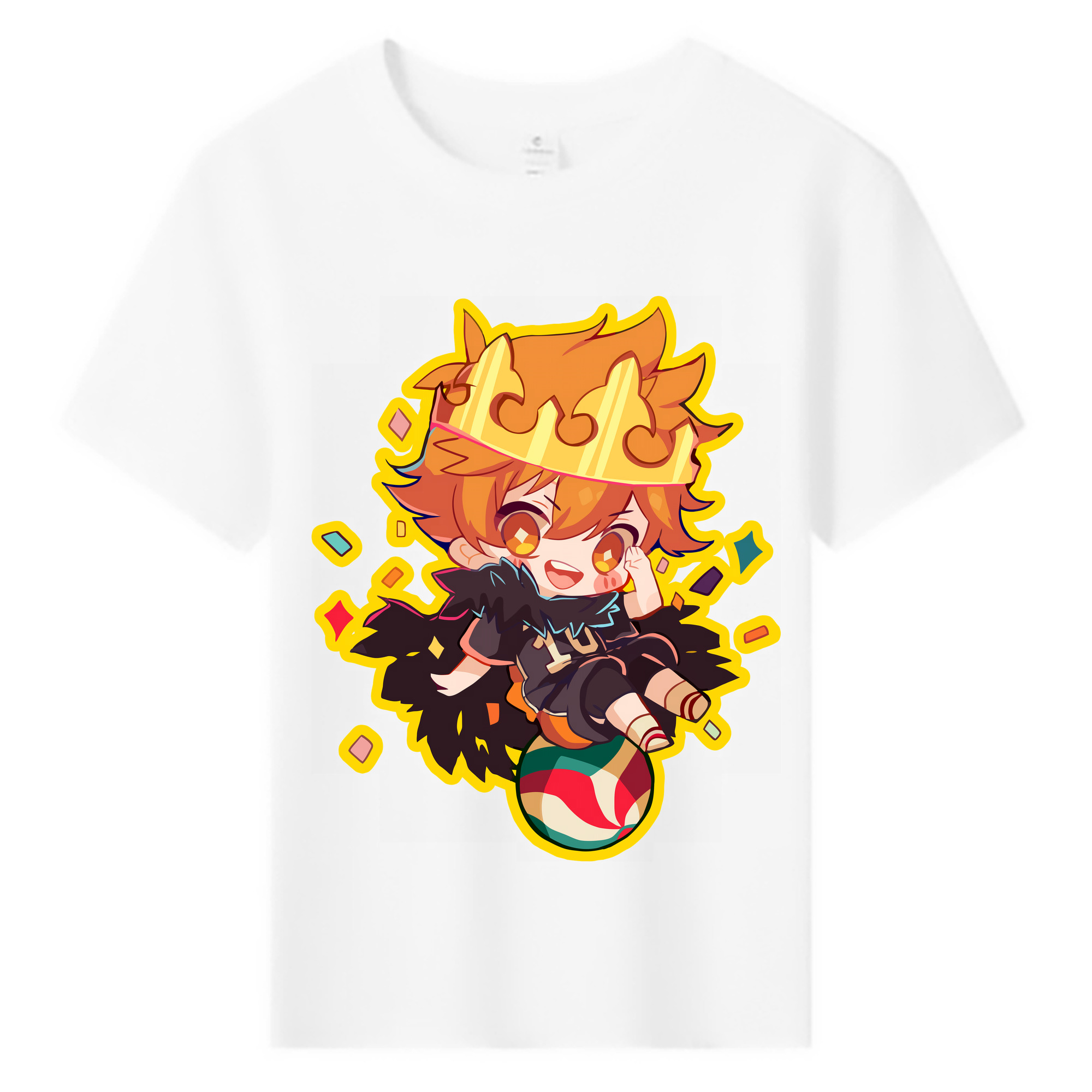（画像用） ハイキュー!! Haikyu!! 綿100％キッズTシャツ（フロントプリント）