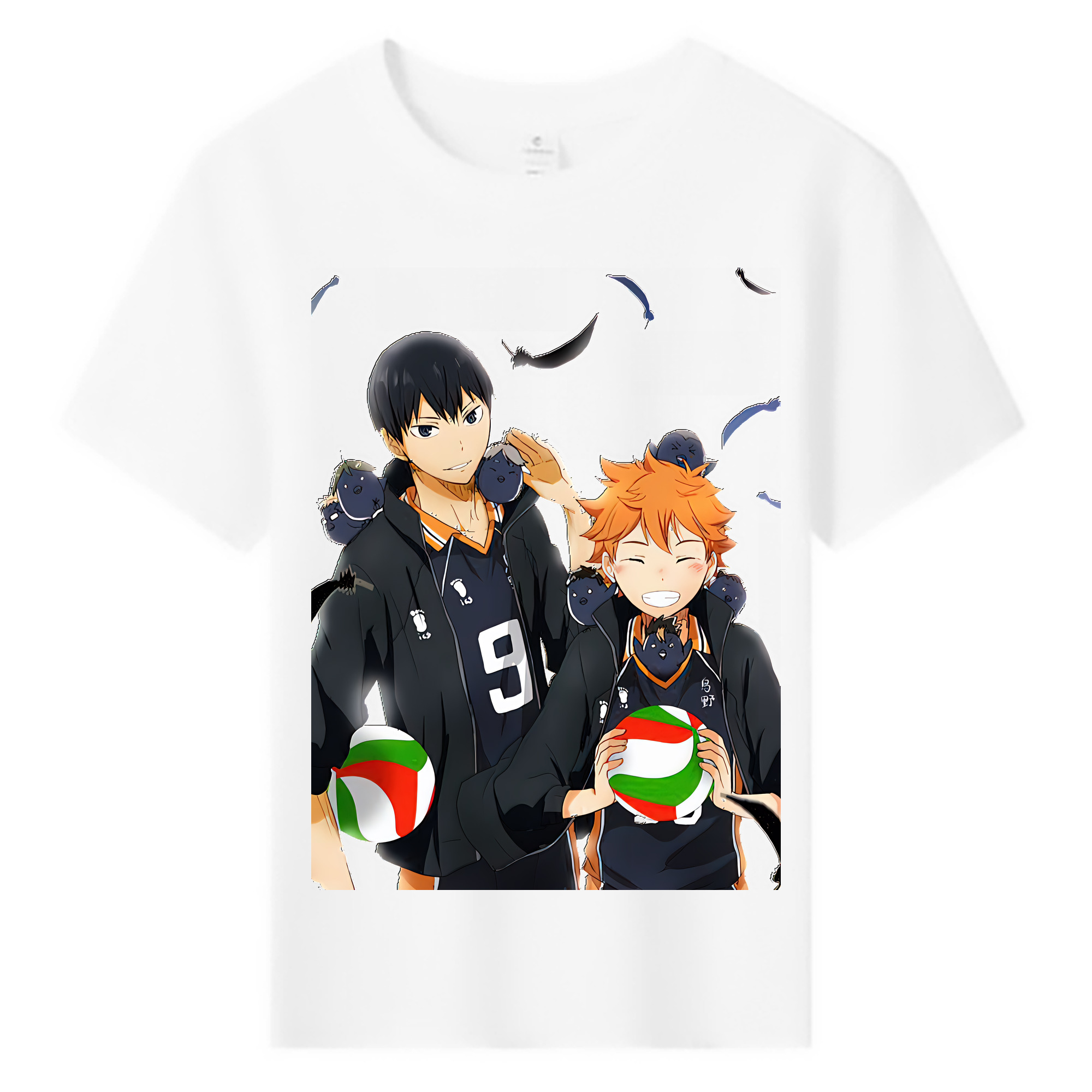 （画像用） ハイキュー!! Haikyu!! 綿100％キッズTシャツ（フロントプリント）