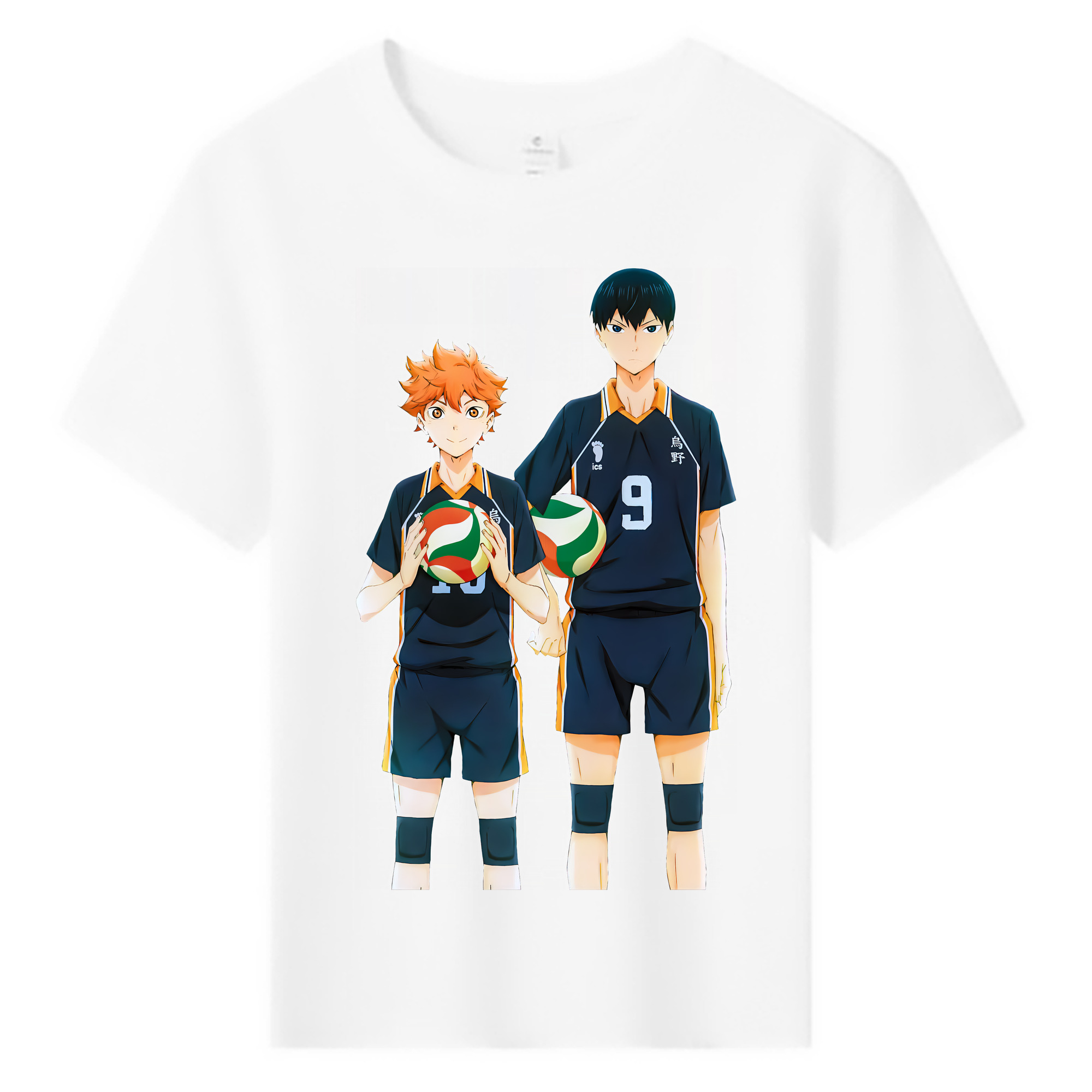 （画像用） ハイキュー!! Haikyu!! 綿100％キッズTシャツ（フロントプリント）