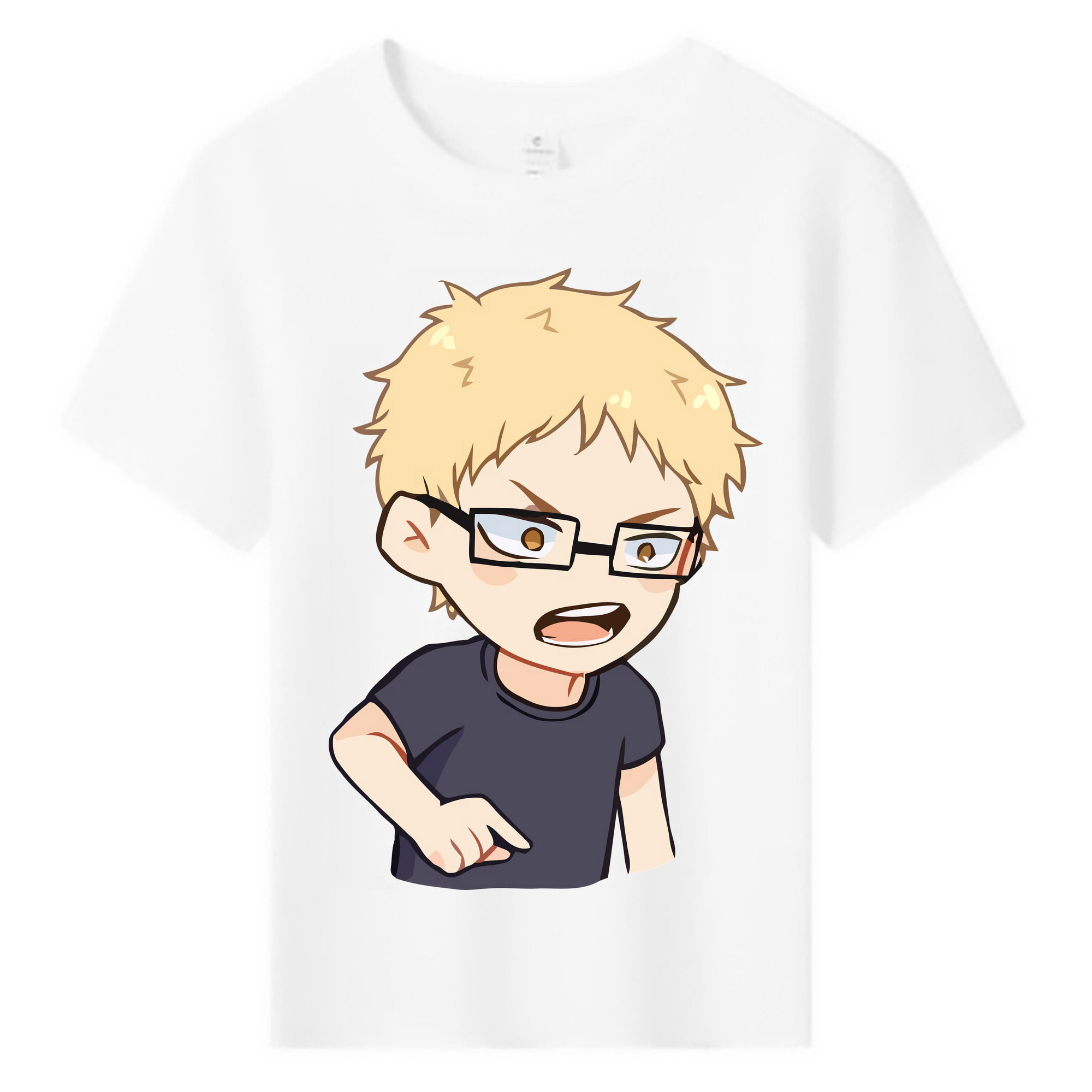 （画像用） ハイキュー!! Haikyu!! 綿100％キッズTシャツ（フロントプリント）