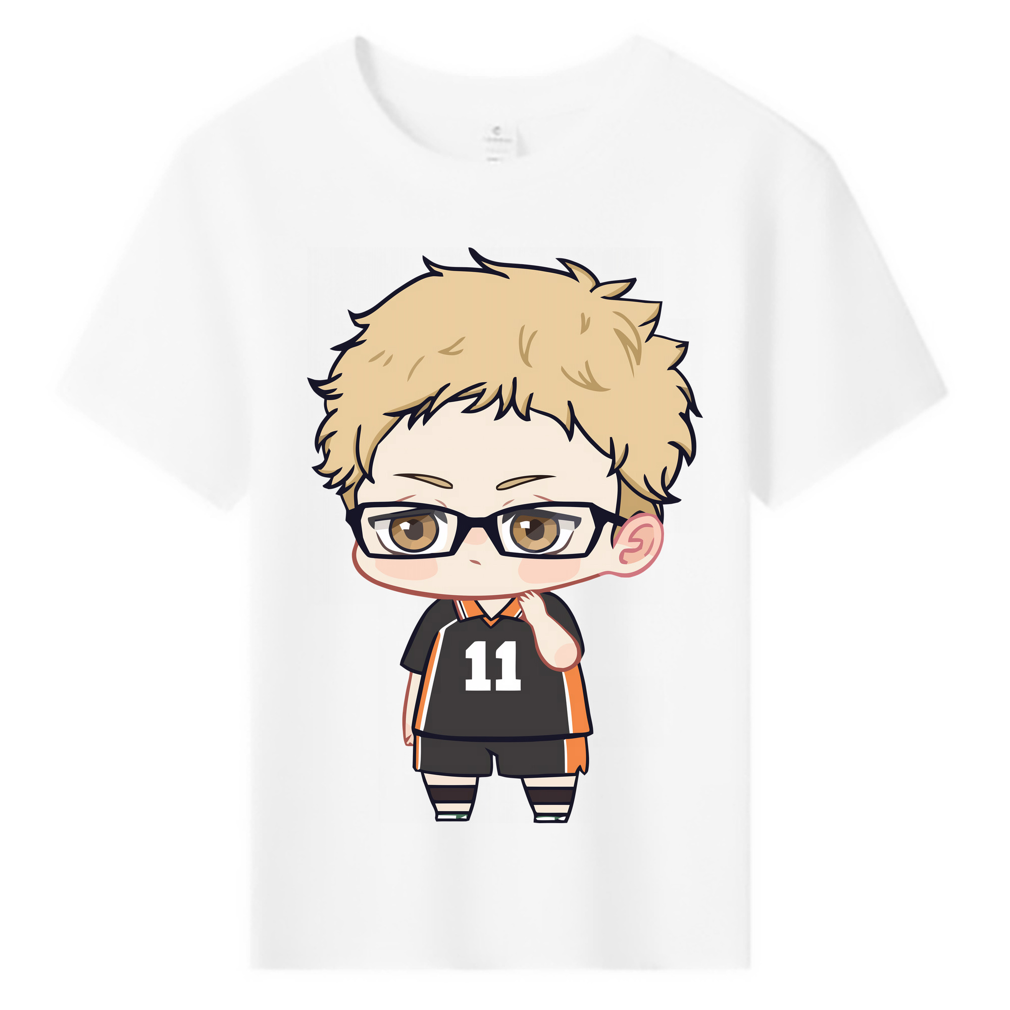 （画像用） ハイキュー!! Haikyu!! 綿100％キッズTシャツ（フロントプリント）
