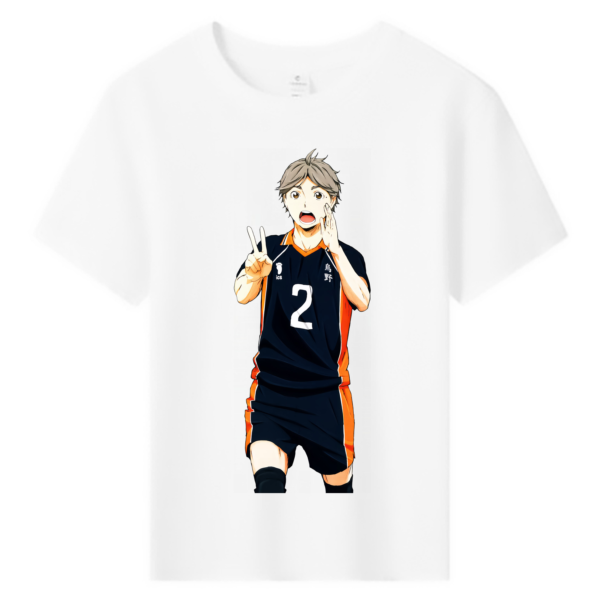 （画像用） ハイキュー!! Haikyu!! 綿100％キッズTシャツ（フロントプリント）