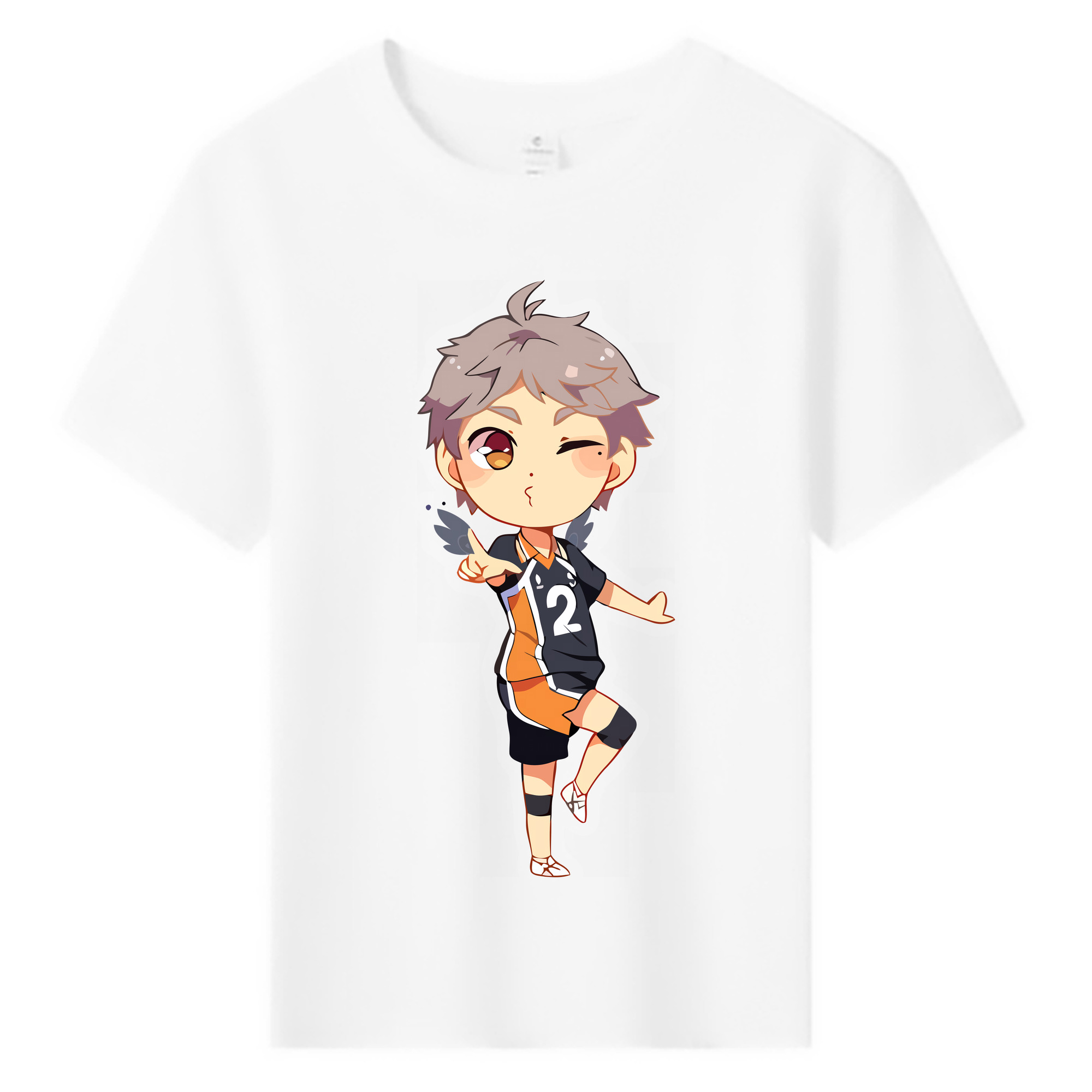 （画像用） ハイキュー!! Haikyu!! 綿100％キッズTシャツ（フロントプリント）