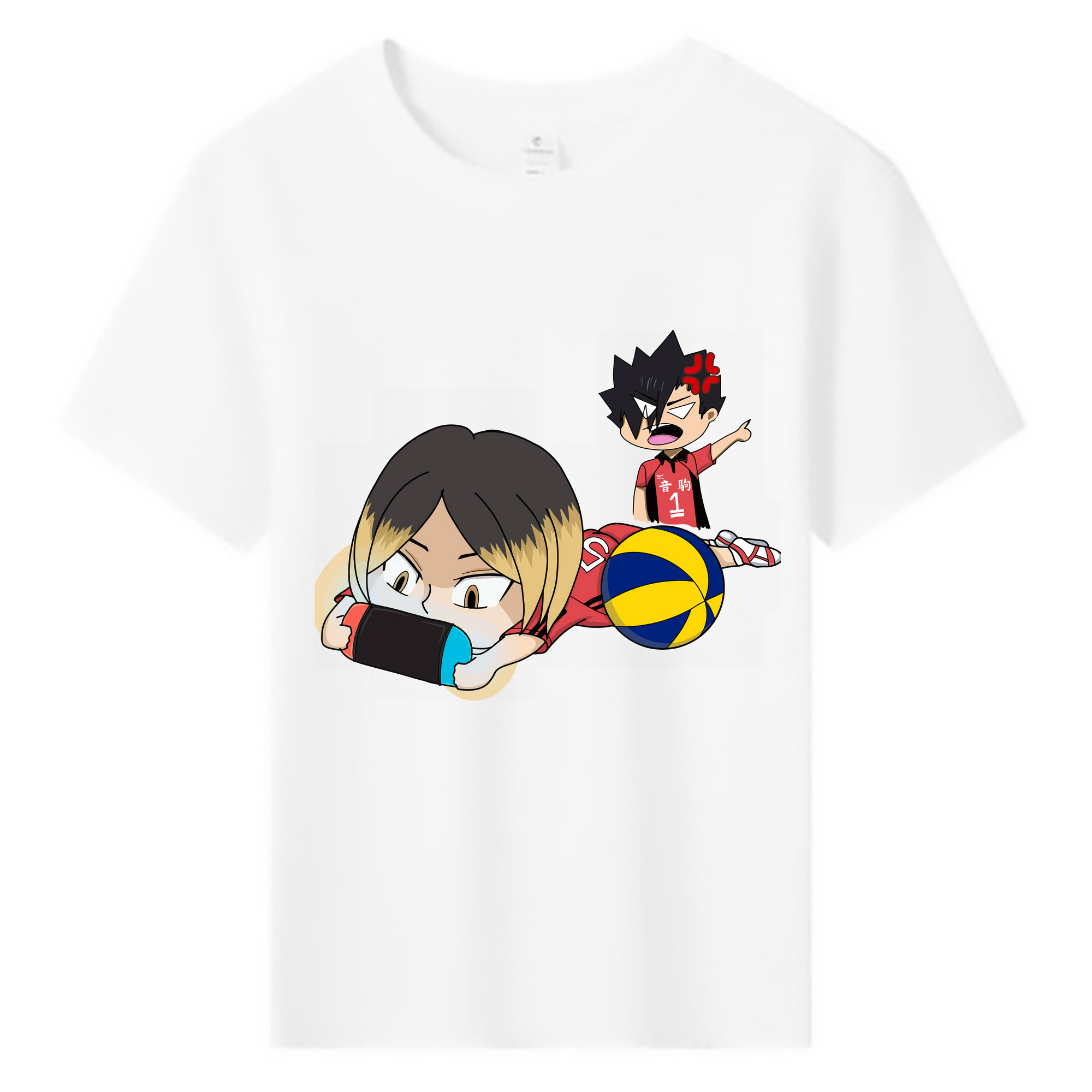 （画像用） ハイキュー!! Haikyu!! 綿100％キッズTシャツ（フロントプリント）