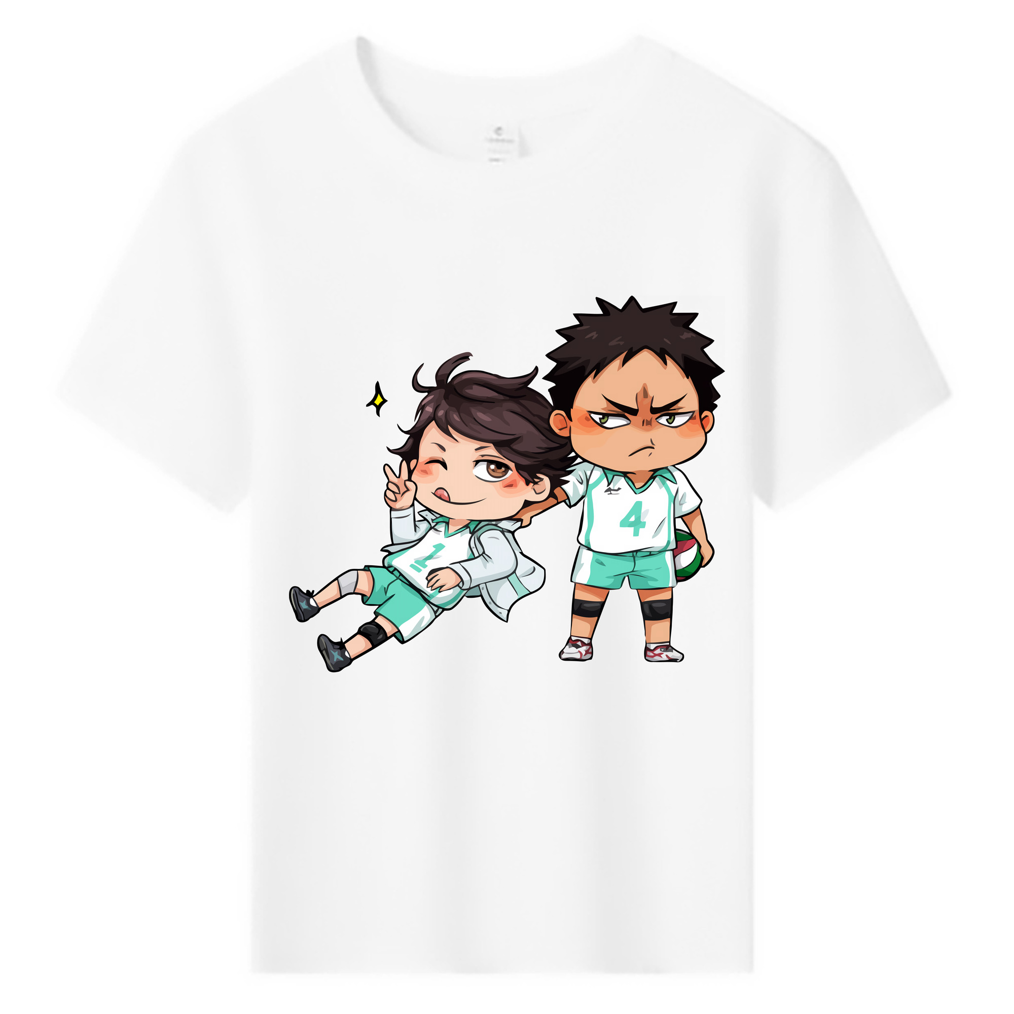 （画像用） ハイキュー!! Haikyu!! 綿100％キッズTシャツ（フロントプリント）