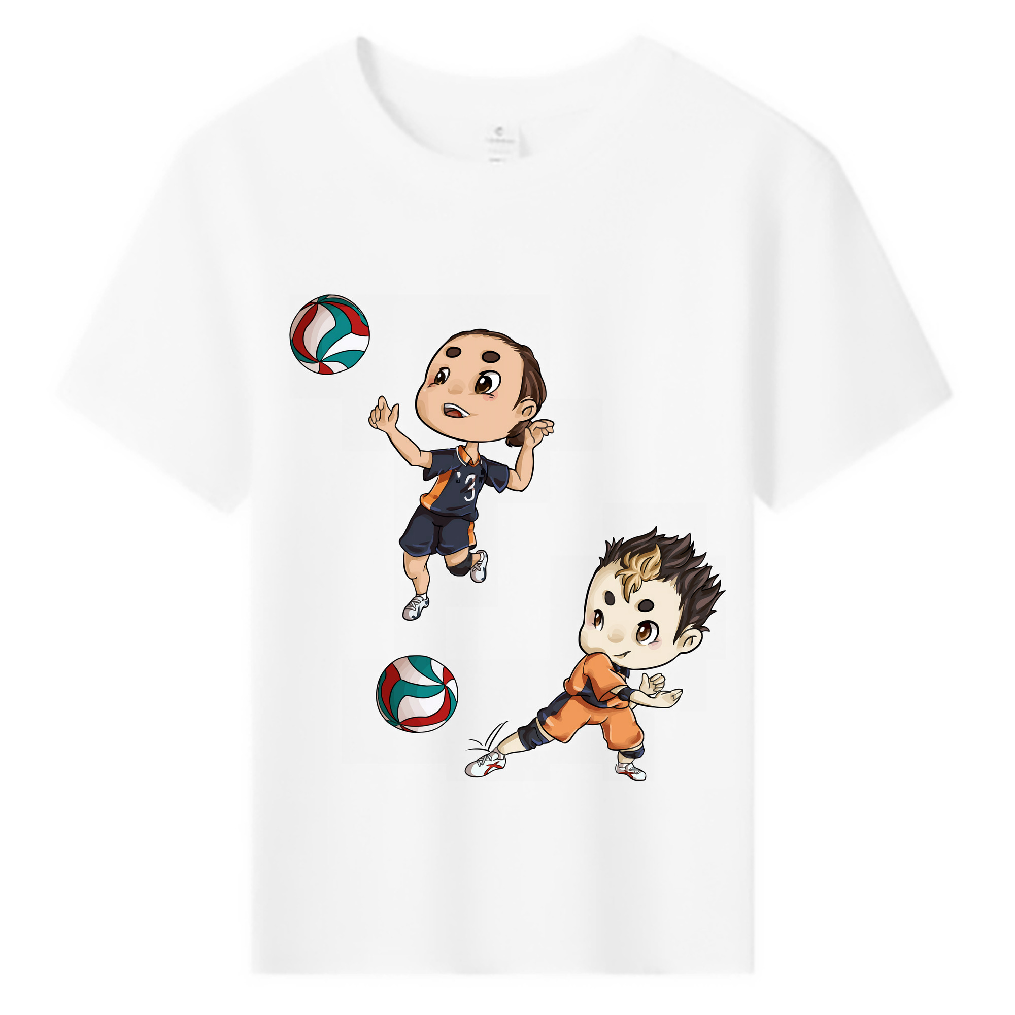 （画像用） ハイキュー!! Haikyu!! 綿100％キッズTシャツ（フロントプリント）