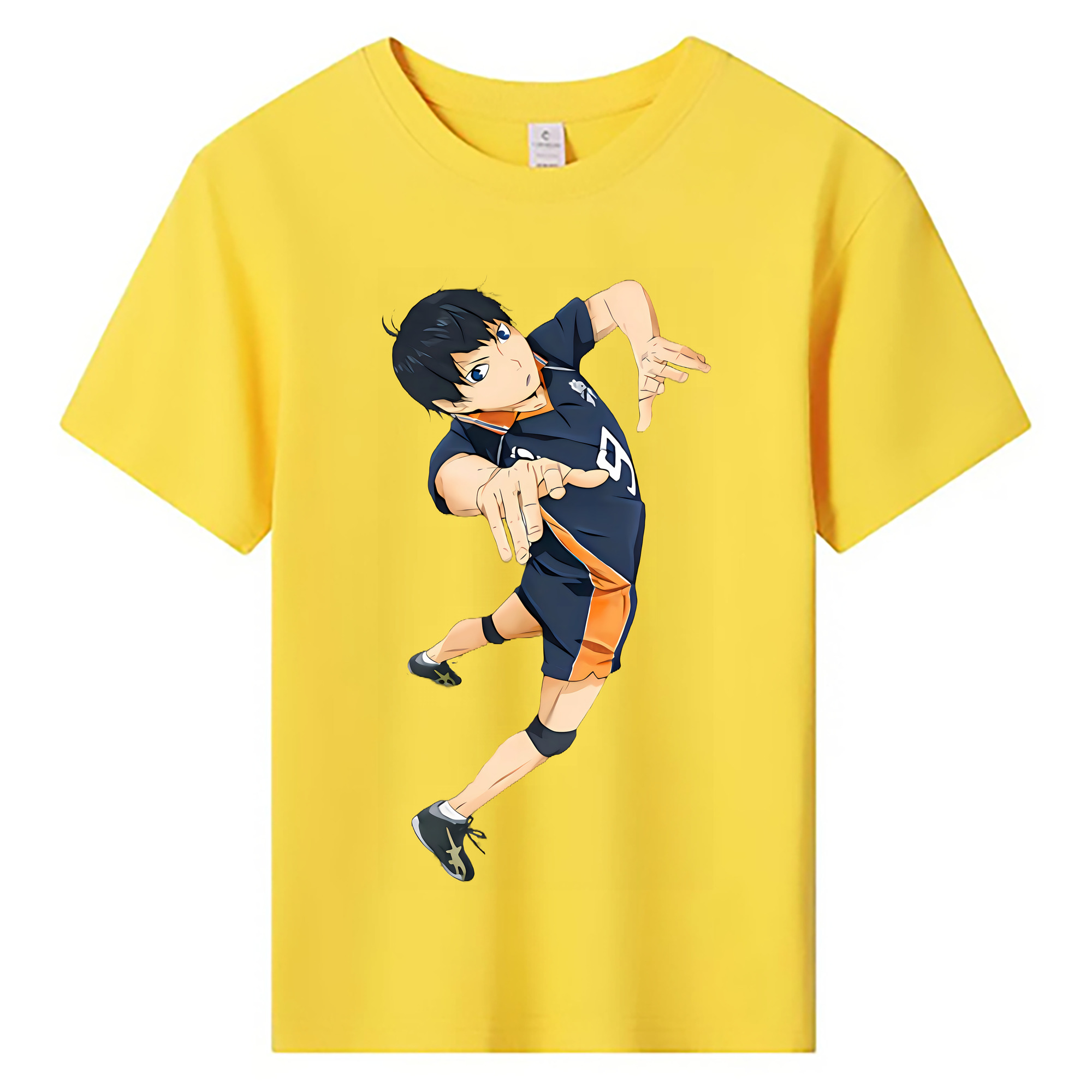 （画像用） ハイキュー!! Haikyu!! 綿100％キッズTシャツ（フロントプリント）